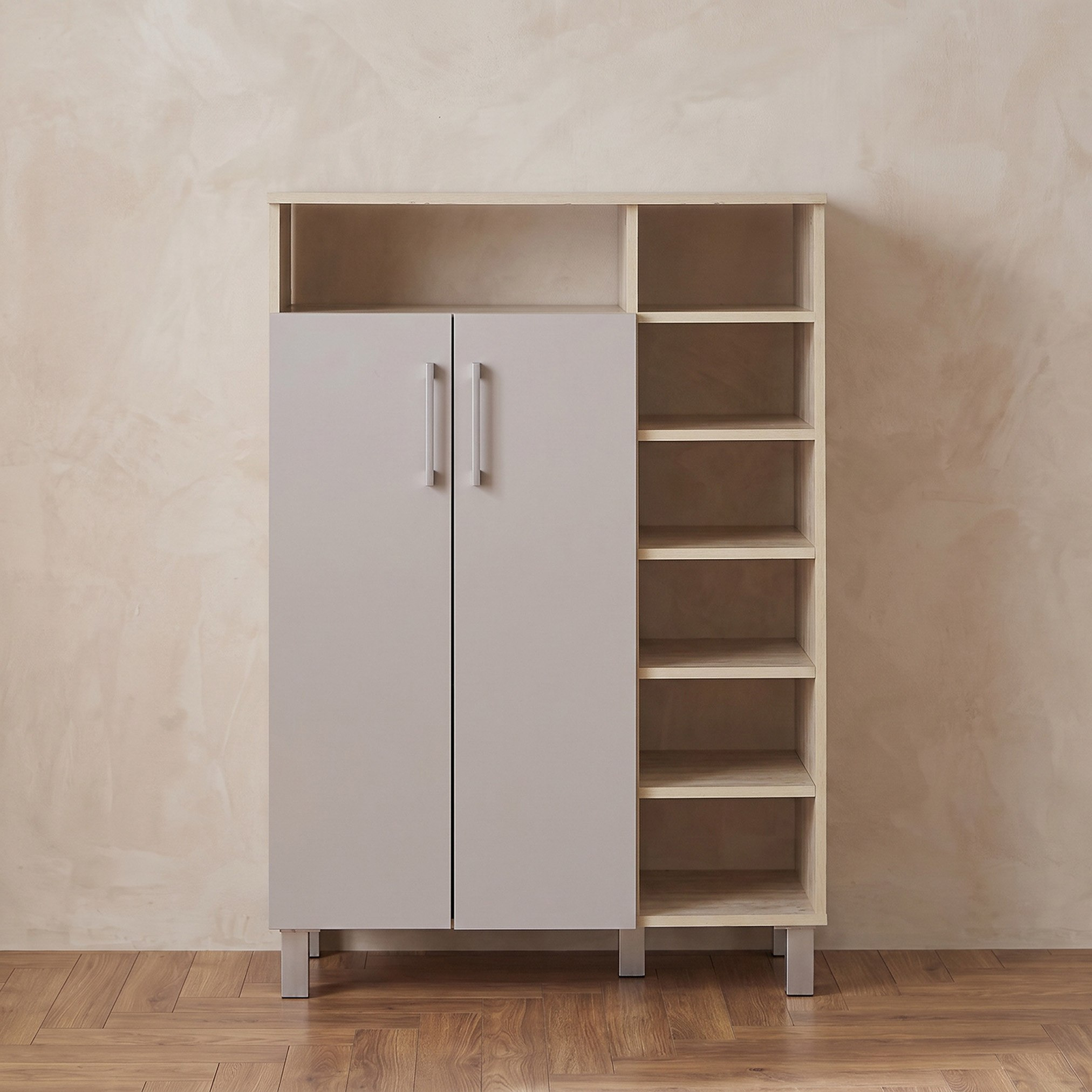 Movo Patara 22-Pair Shoe Cabinet with 2 Doors and Open Shelf-hbxbedroom-shoecabinetsandracks-image-3