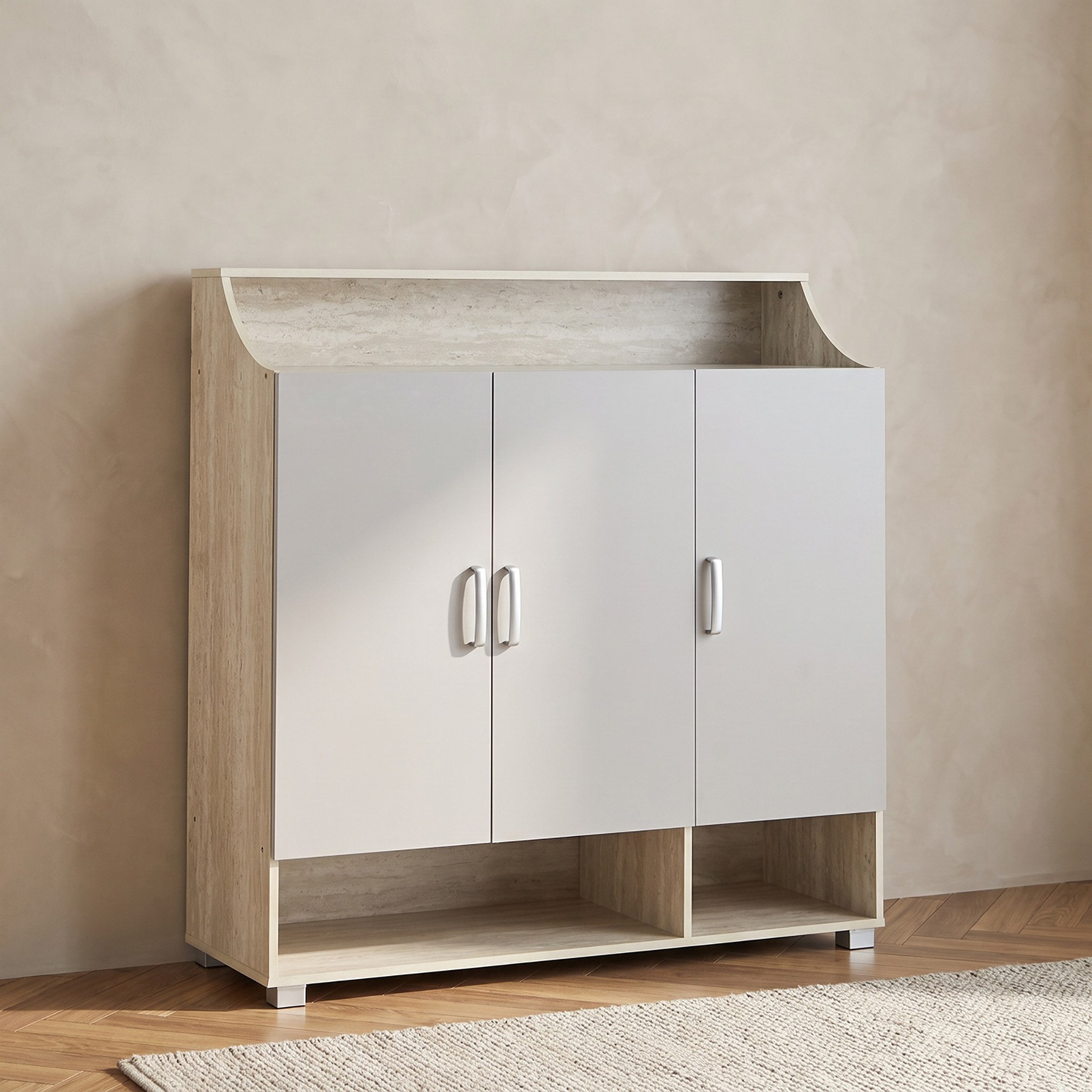 Capri Emotion 28-Pair Shoe Cabinet with 3 Doors-hbxbedroom-shoecabinetsandracks-image-2