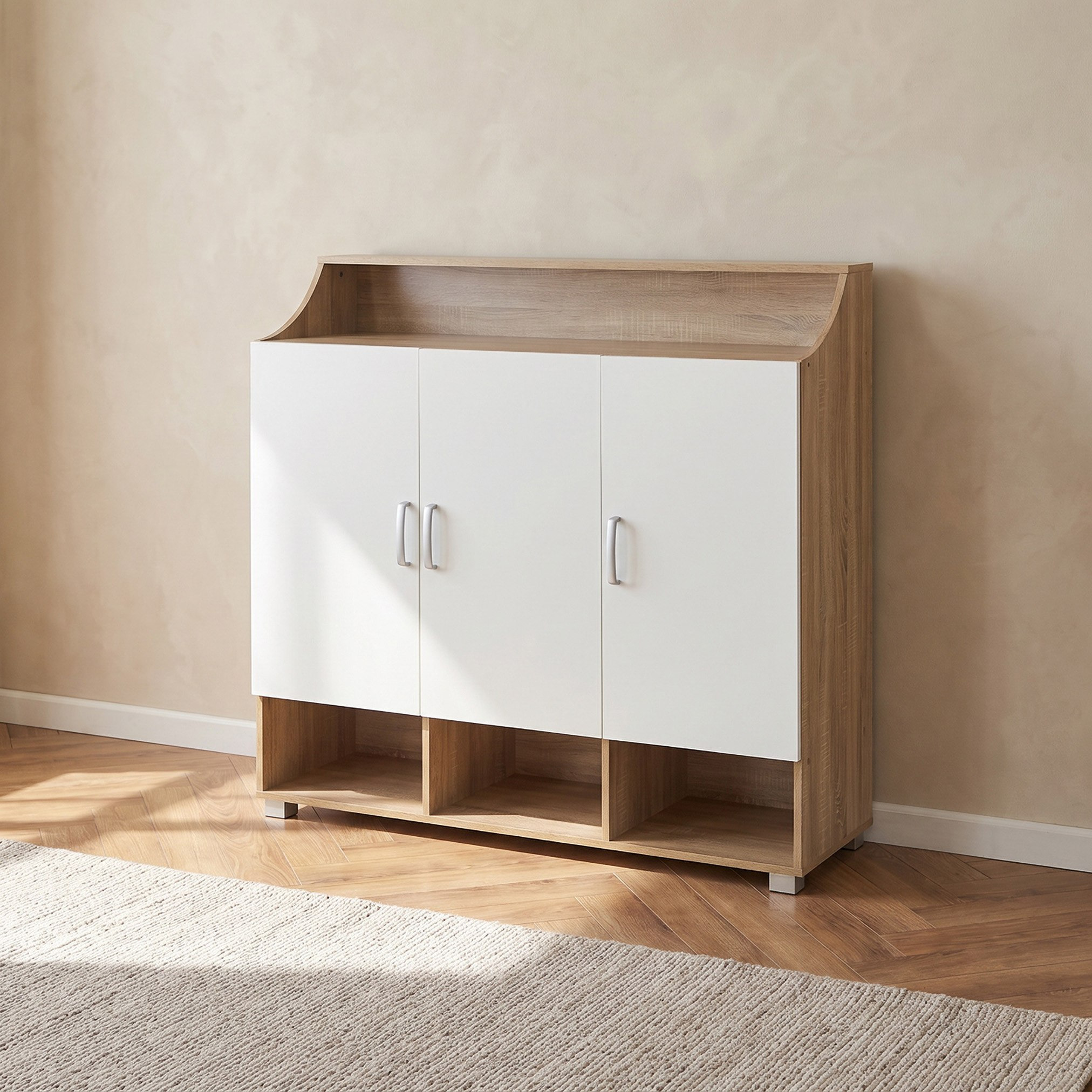 Capri Emotion 28-Pair Shoe Cabinet with 3 Doors-hbxbedroom-shoecabinetsandracks-image-2