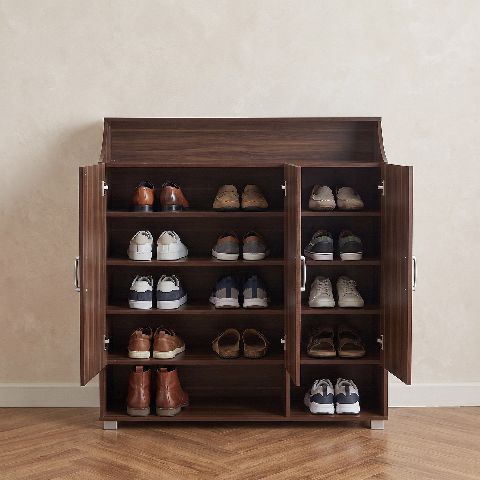 Capri Emotion 28-Pair Shoe Cabinet with 3 Doors-hbxbedroom-shoecabinetsandracks-image-4