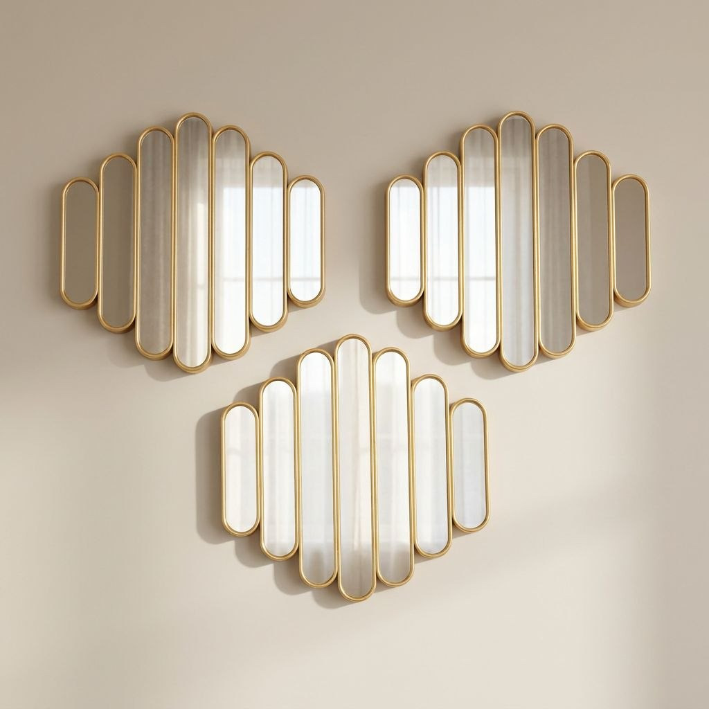 Ebern 3-Piece Diamond Mirror Set - 25 cm-hbxhomeware-hbxdecorandfurnishings-image-1