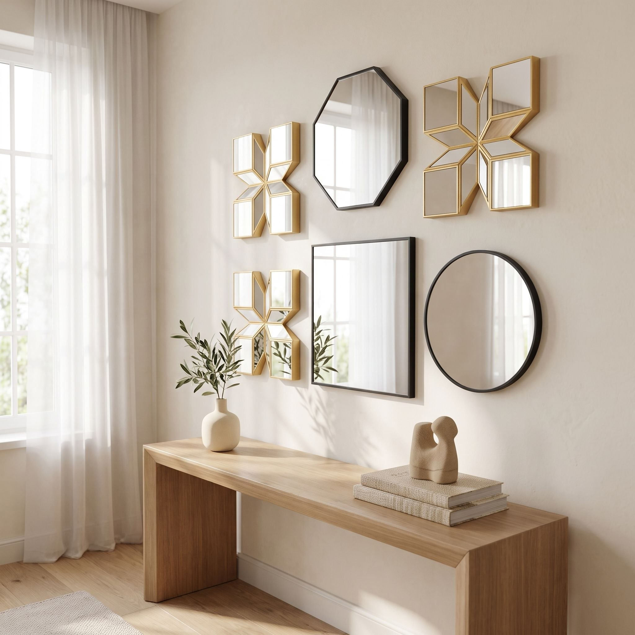 Ebern 3-Piece Hexa Mirror Set - 25 cm-hbxhomeware-hbxdecorandfurnishings-image-4