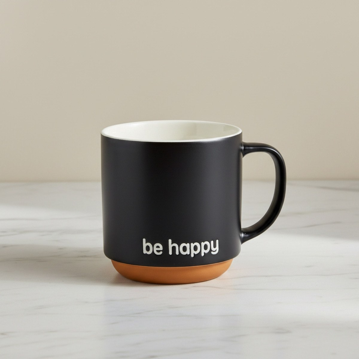 Be Happy Mug - 410 ml-hbxdecorandfurnishings-tabletop-coffeeandteasets-image-1