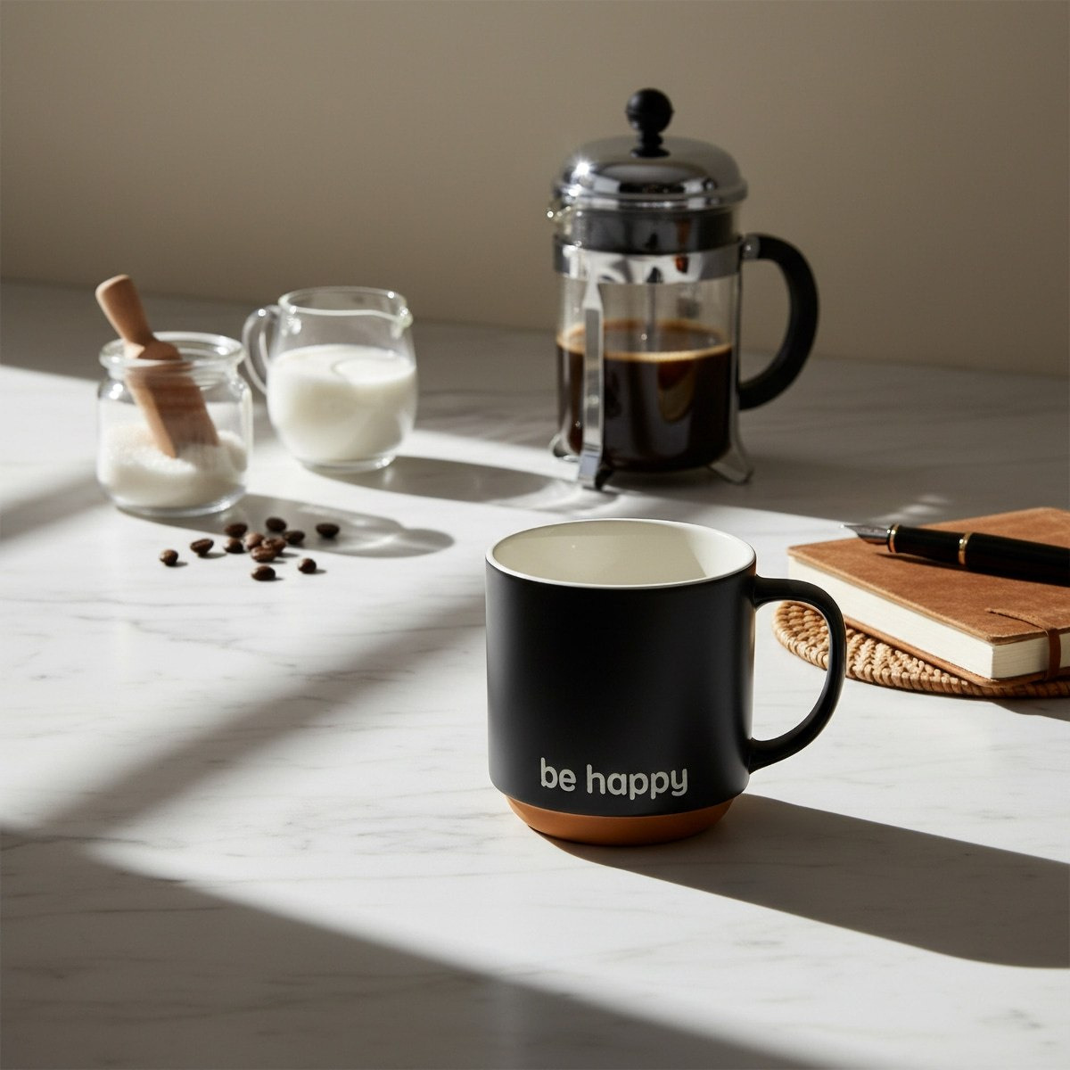 Be Happy Mug - 410 ml-hbxdecorandfurnishings-tabletop-coffeeandteasets-image-3
