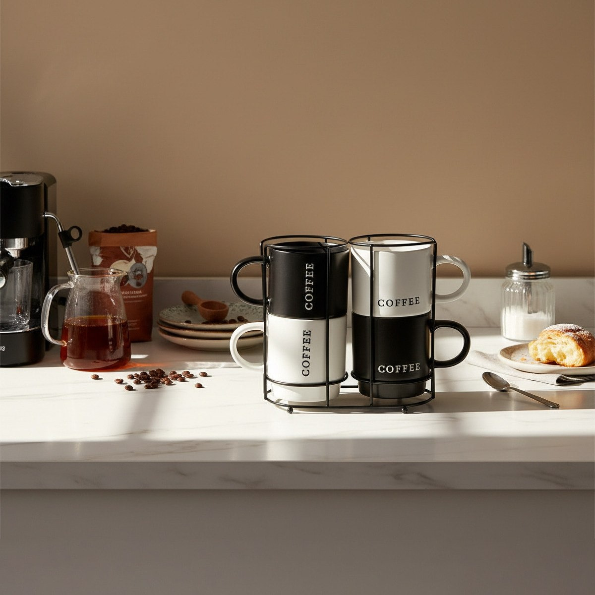 Susan 4-Piece Coffee Stackable Mug Set - 380 ml-hbxdecorandfurnishings-tabletop-coffeeandteasets-image-3