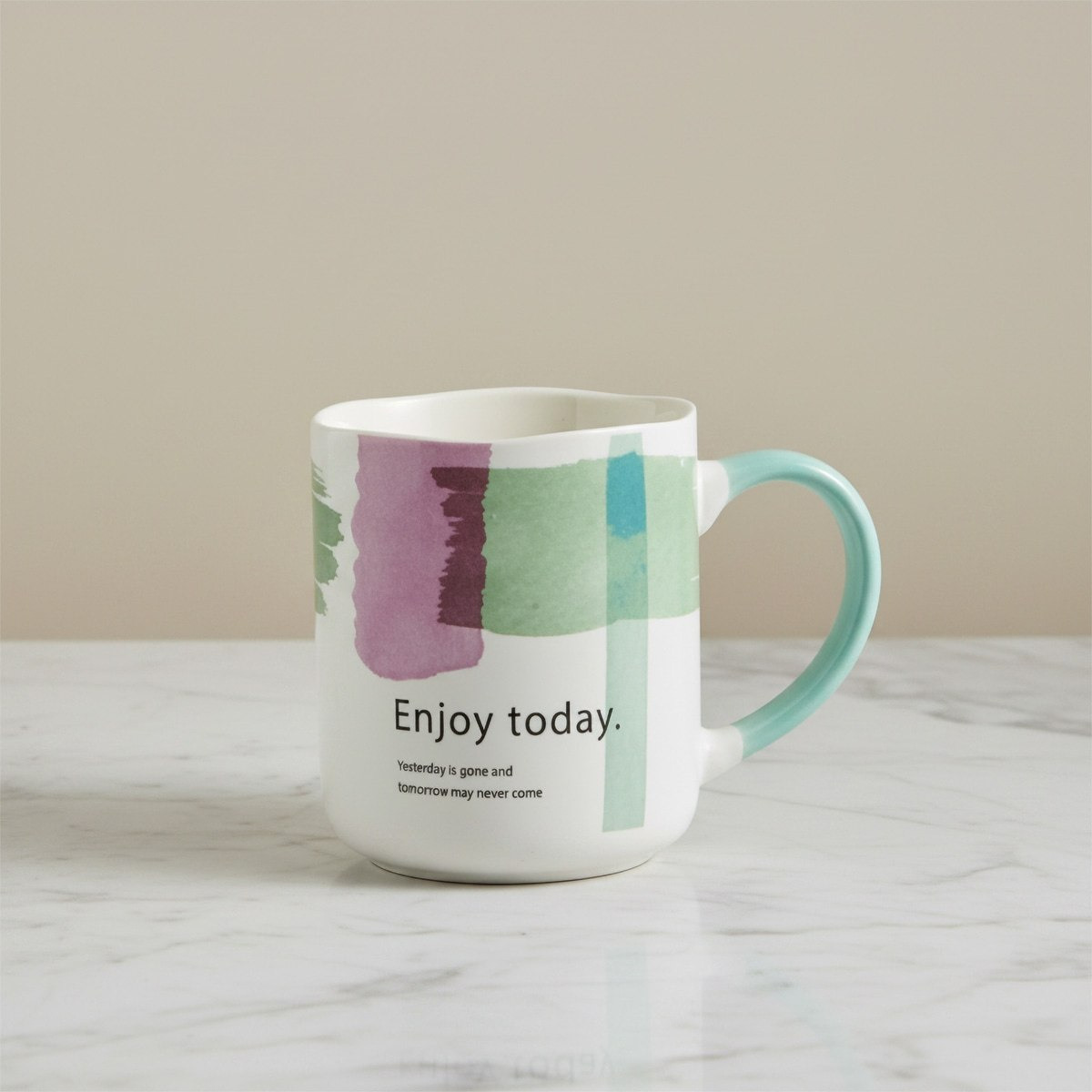 Susan Enjoy Today Mug - 385 ml-hbxdecorandfurnishings-tabletop-coffeeandteasets-image-1