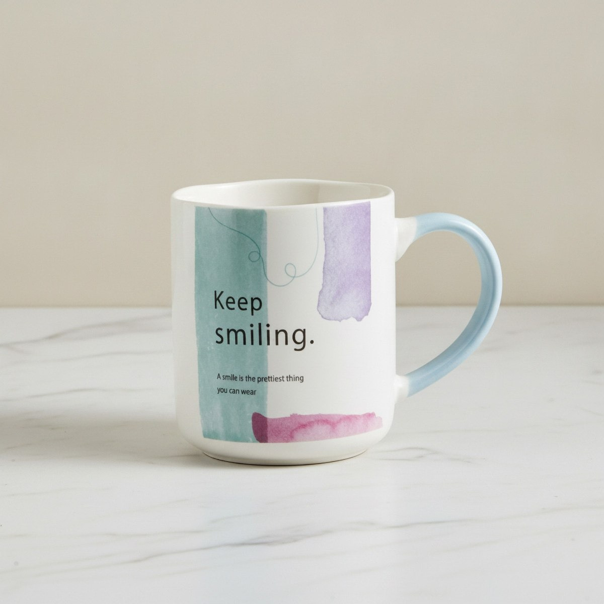 Susan Keep Smiling Mug - 385 ml-hbxdecorandfurnishings-tabletop-coffeeandteasets-image-1