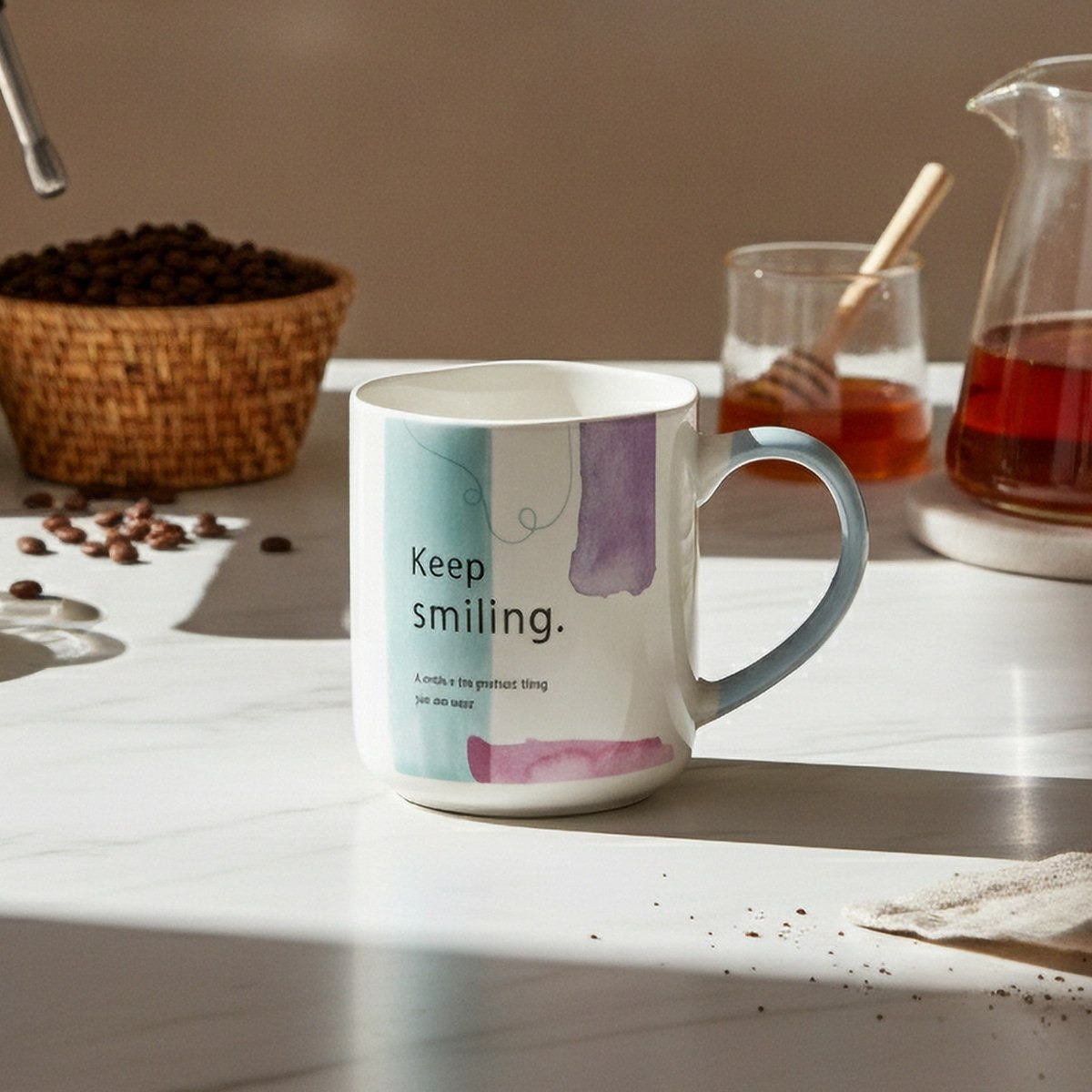Susan Keep Smiling Mug - 385 ml-hbxdecorandfurnishings-tabletop-coffeeandteasets-image-3