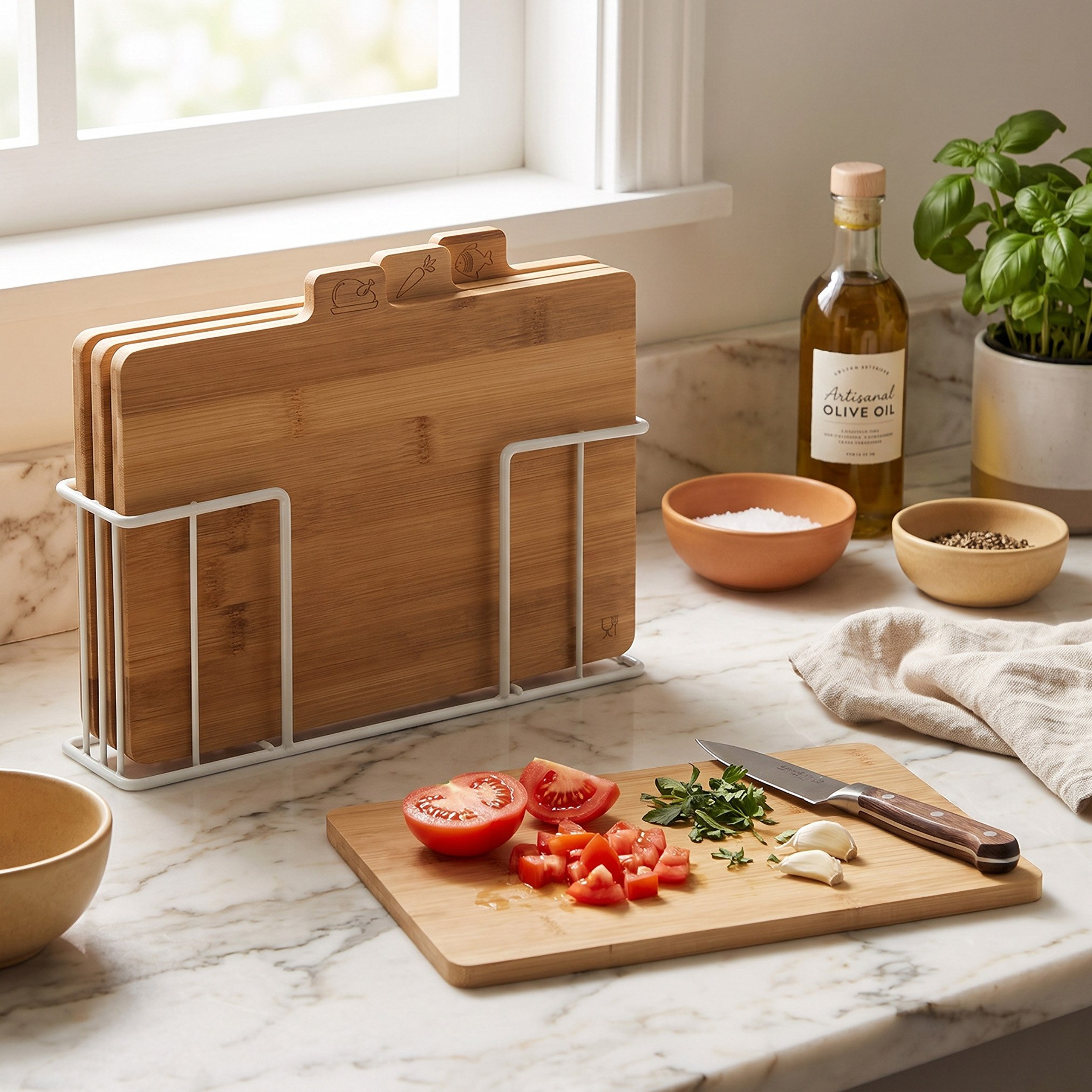 Naturalle 5-Piece Bamboo Cutting Board and Holder Set-hbxkitchen-kitchenware-choppingboards-image-5