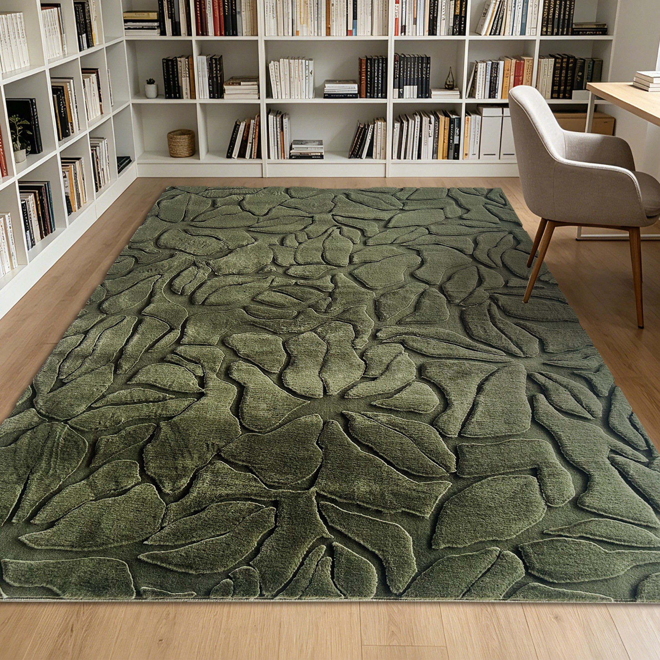 Timmy Rabbit Fur Jacquard Rug - 200x300 cm-hbxdecorandfurnishings-floorcoverings-rugs-image-1