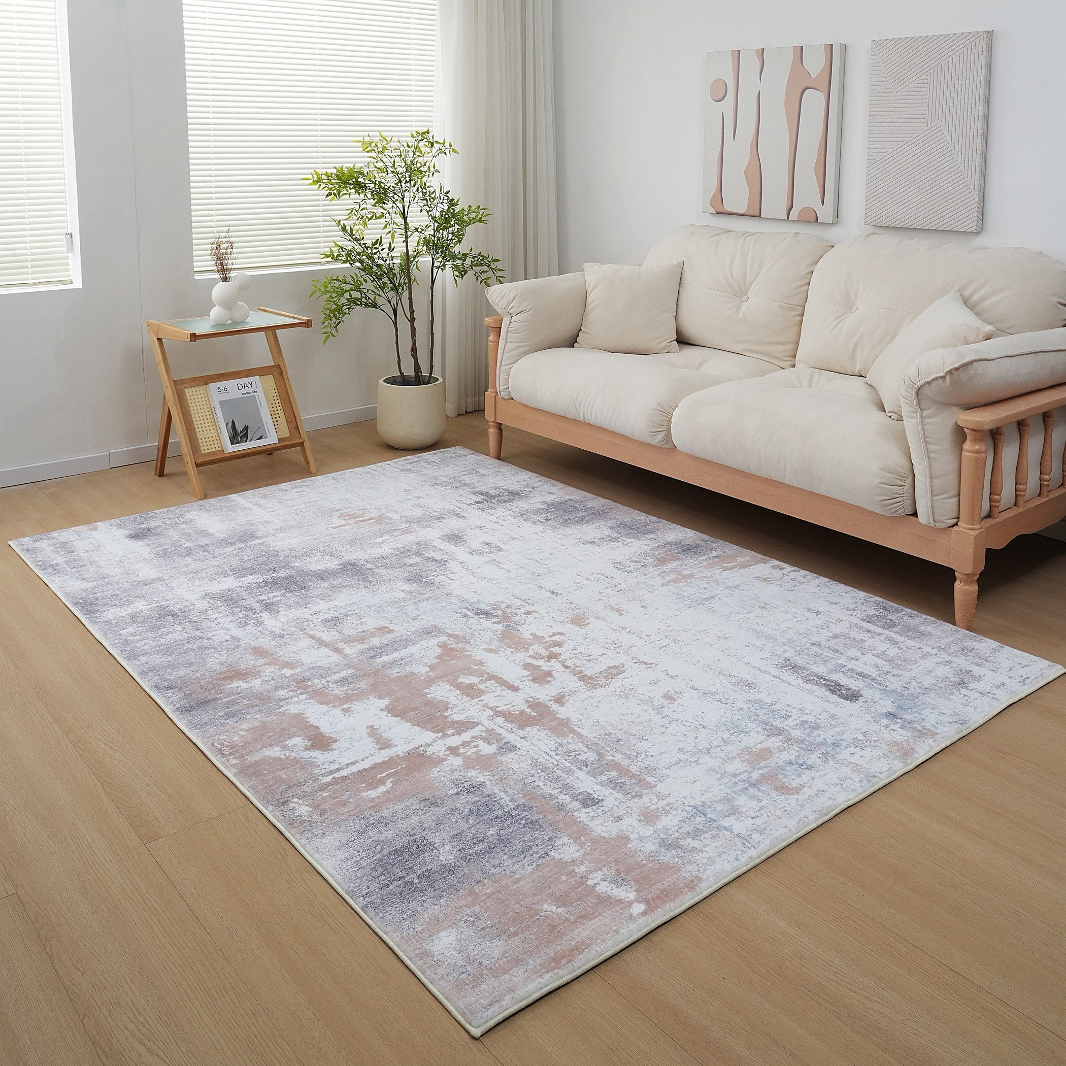 Bristol Neo Printed Plush Fur Rug - 200x300 cm-hbxdecorandfurnishings-floorcoverings-rugs-image-1