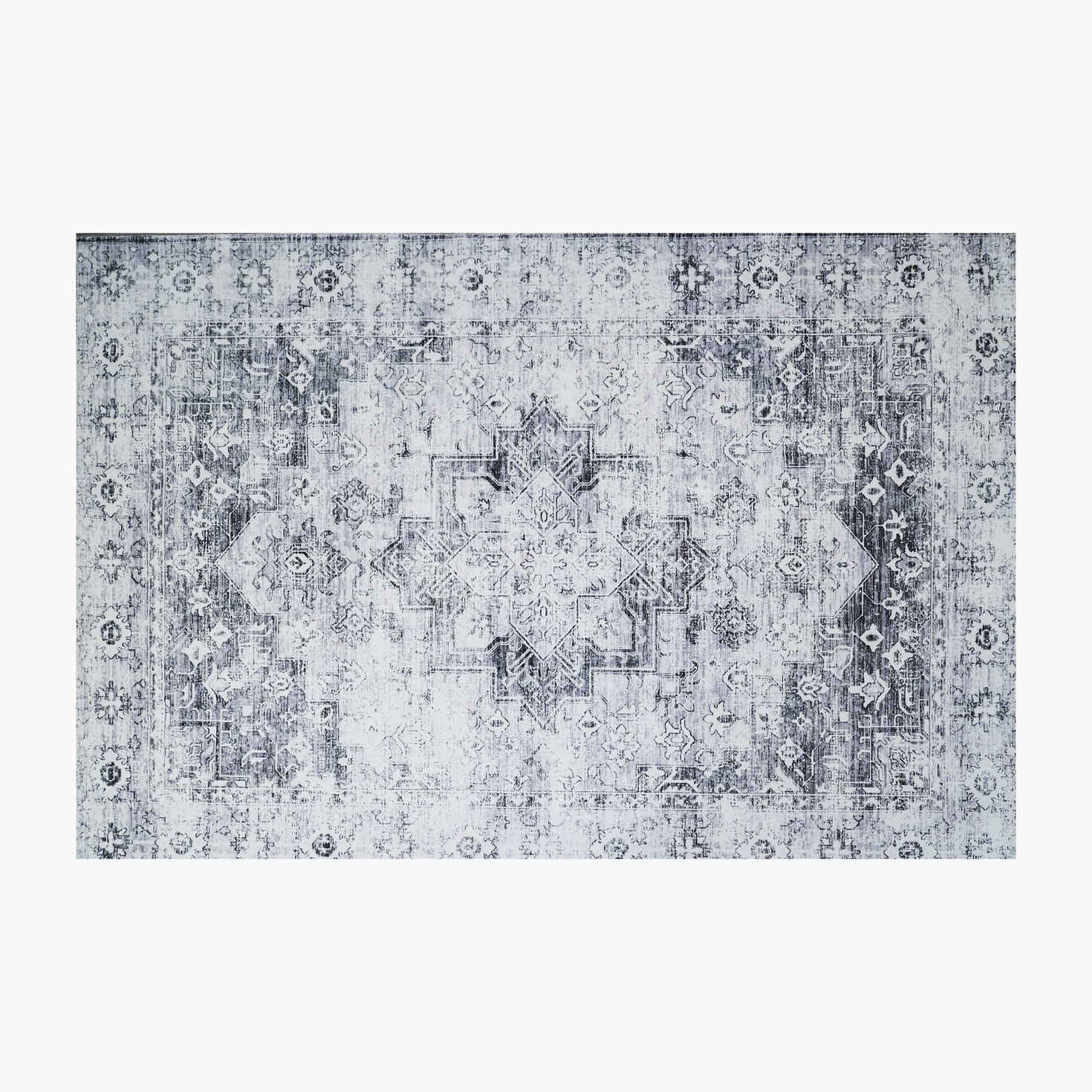 Wells Hele Stripes Printed Flannel Rug - 110x160 cm-hbxdecorandfurnishings-floorcoverings-rugs-image-5