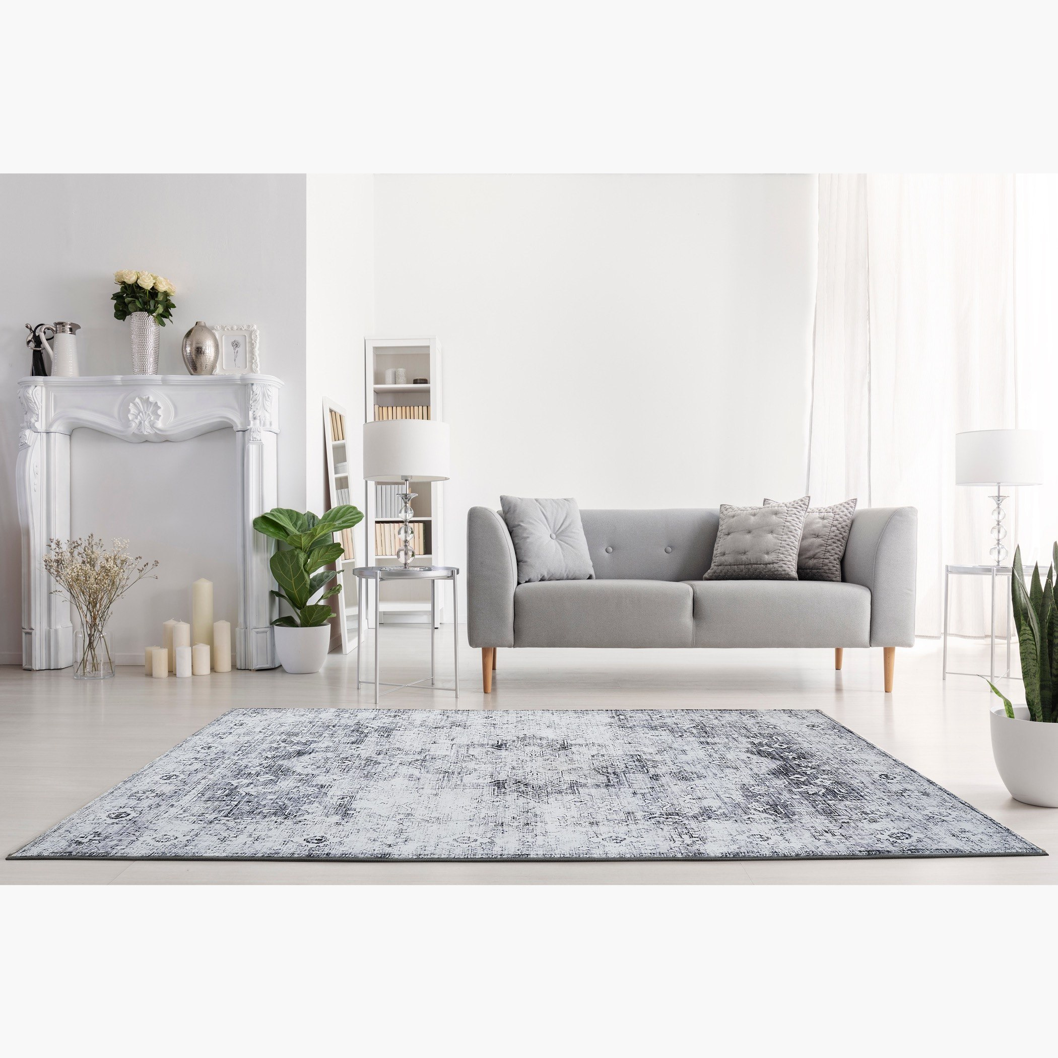 Wells Hele Printed Flannel Rug - 200x300 cm-hbxdecorandfurnishings-floorcoverings-rugs-image-1
