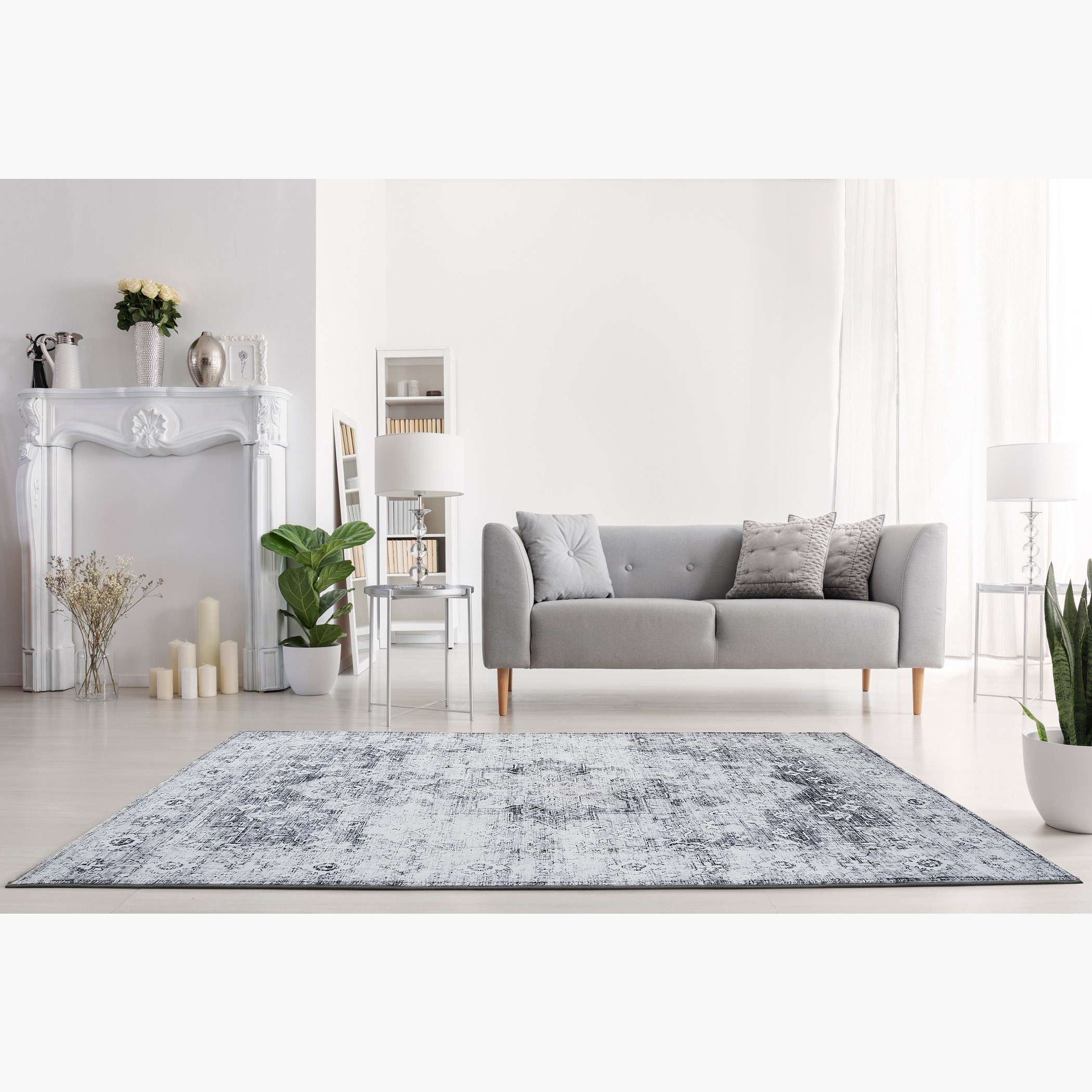 Wells Hele Printed Flannel Rug - 250x360 cm-hbxdecorandfurnishings-floorcoverings-rugs-image-1