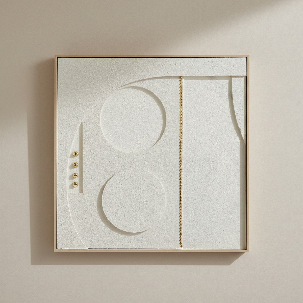 Latigo 3D Foam Board Multi Shaped Framed Wall Art - 62x4.5x62 cm-hbxhomeware-hbxdecorandfurnishings-image-1