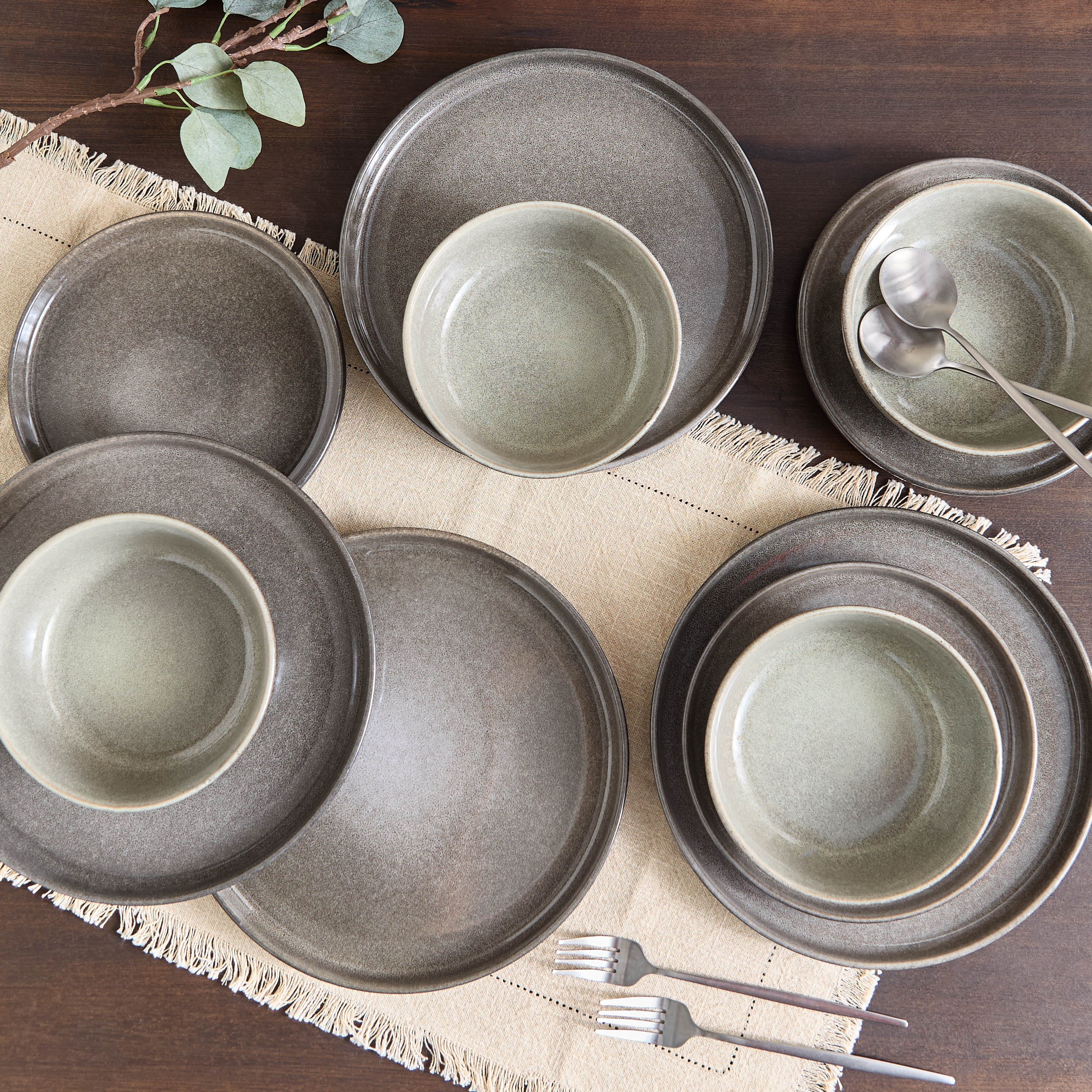 طقم عشاء 12 قطعة ليلى من إليجانزا - يكفي 4 أفراد-hbxdiningroom-tabletop-dinnersets-image-5