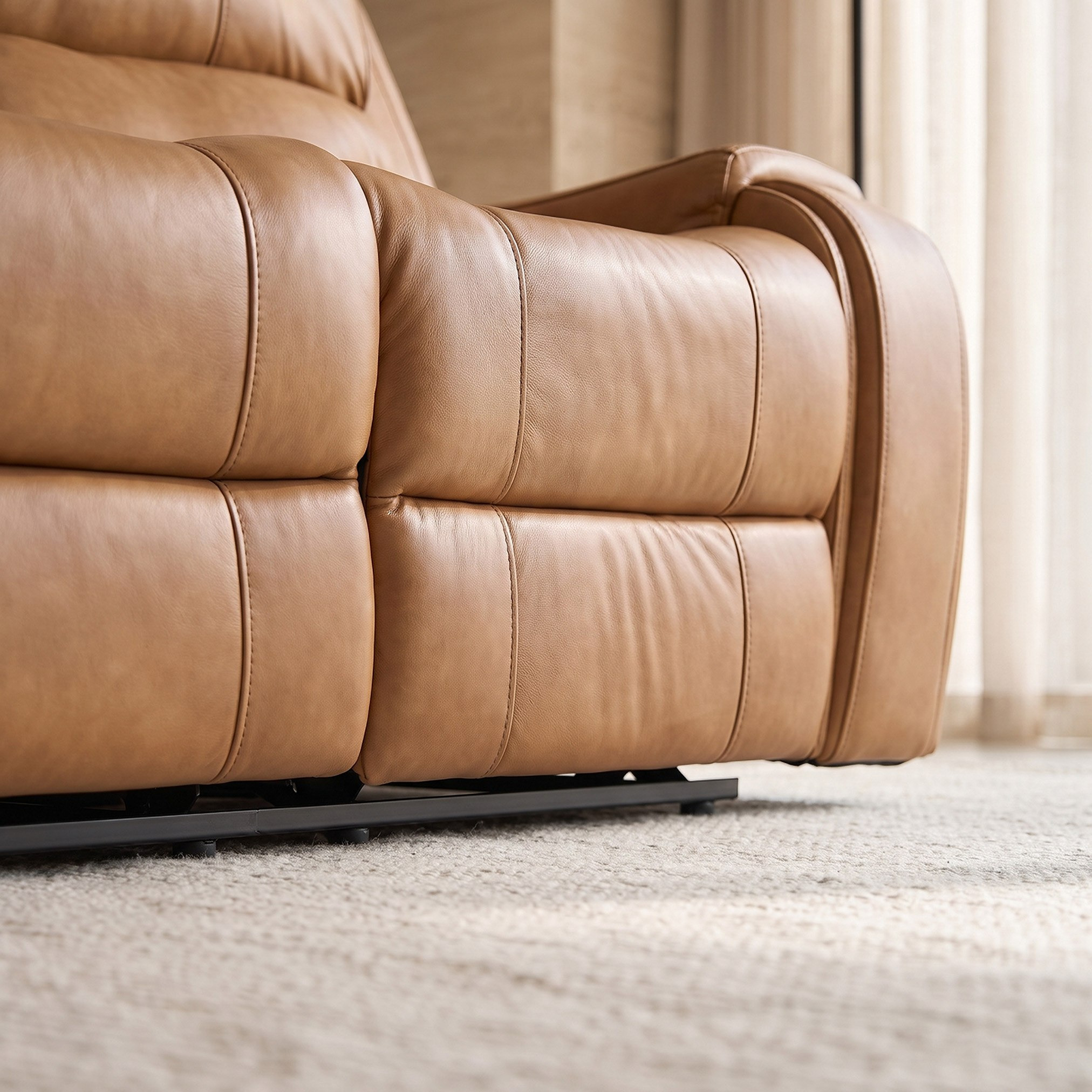 Brantford Dual Power 3-Seater Leather Air Recliner with Headrest-hbxfurniture-sofasandarmchairs-reclinersofas-image-5