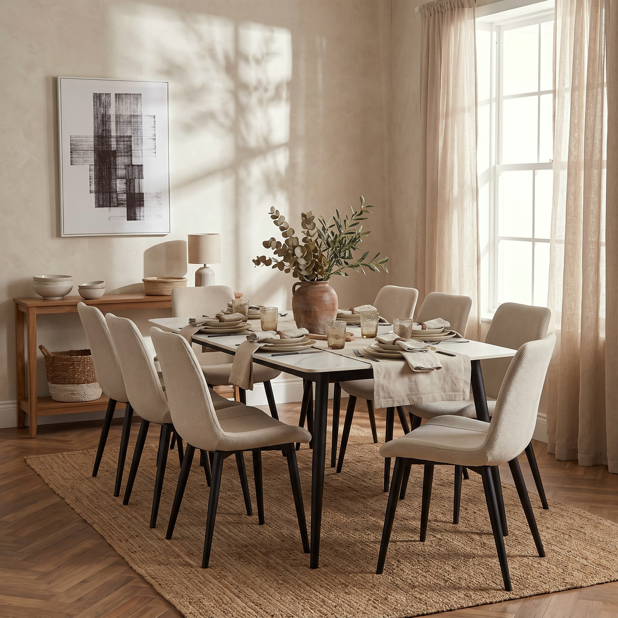 Movo Roma NXT 6-Seater Sintered Stone Dining Table Set-hbxdiningroom-diningtables-image-6