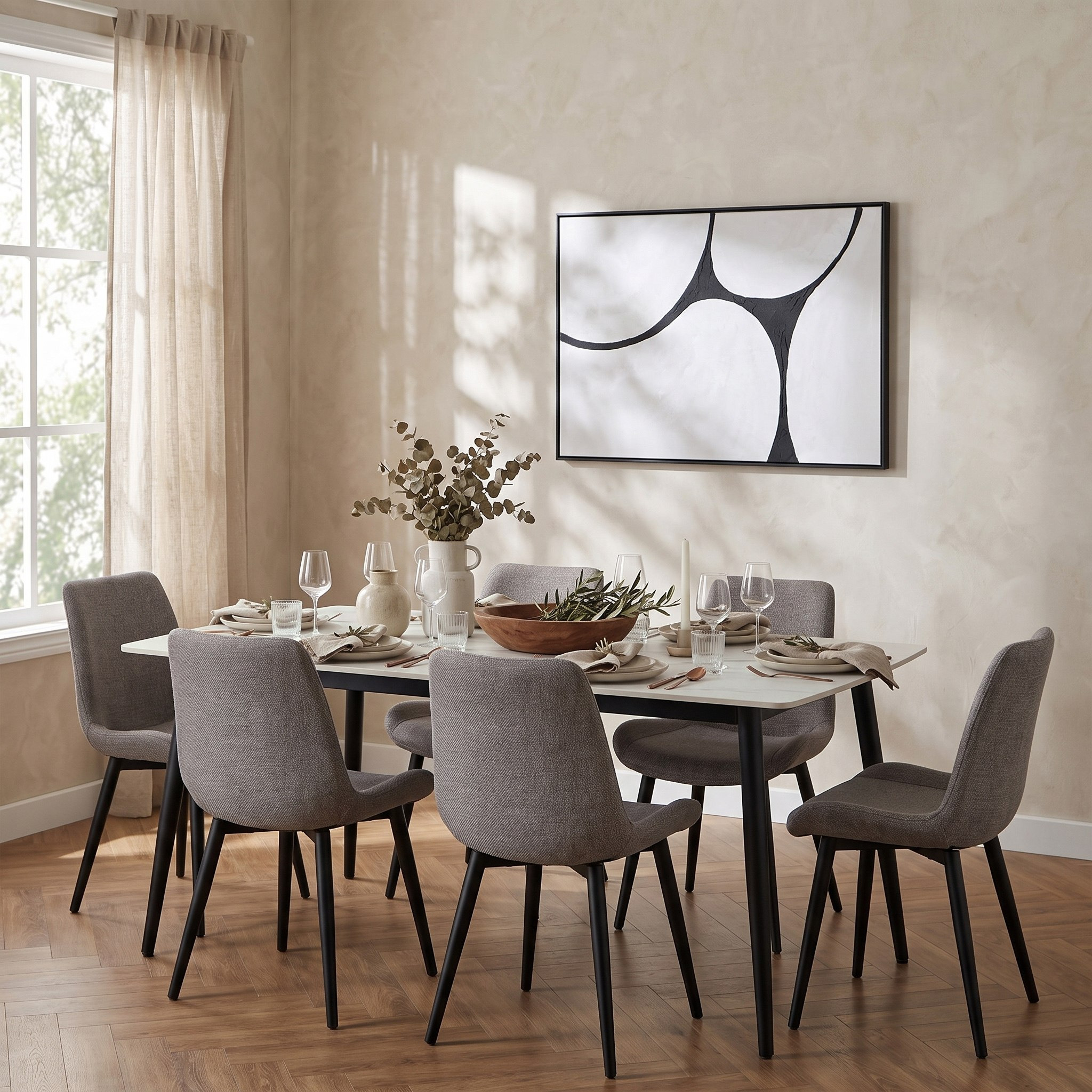 Movo Roma NXT 6-Seater Sintered Stone Dining Table Set-hbxdiningroom-diningtables-image-5