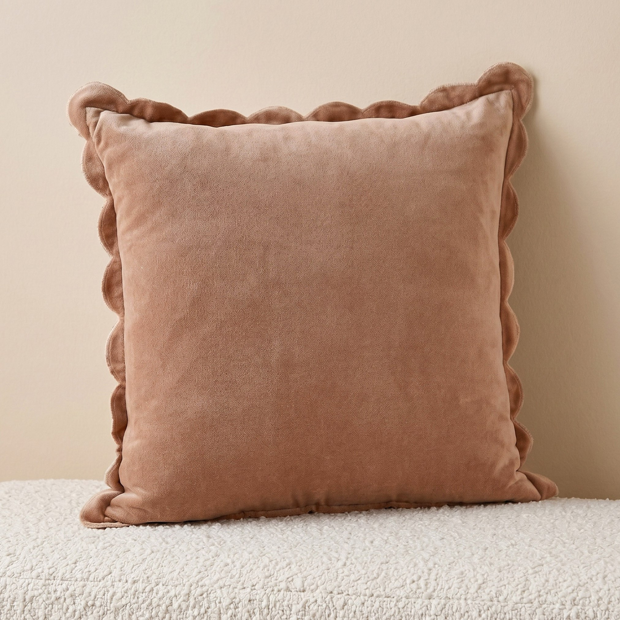 Soft Summer Scallop Filled Cushion - 50x50 cm-hbxhomeware-hbxbedroom-image-1