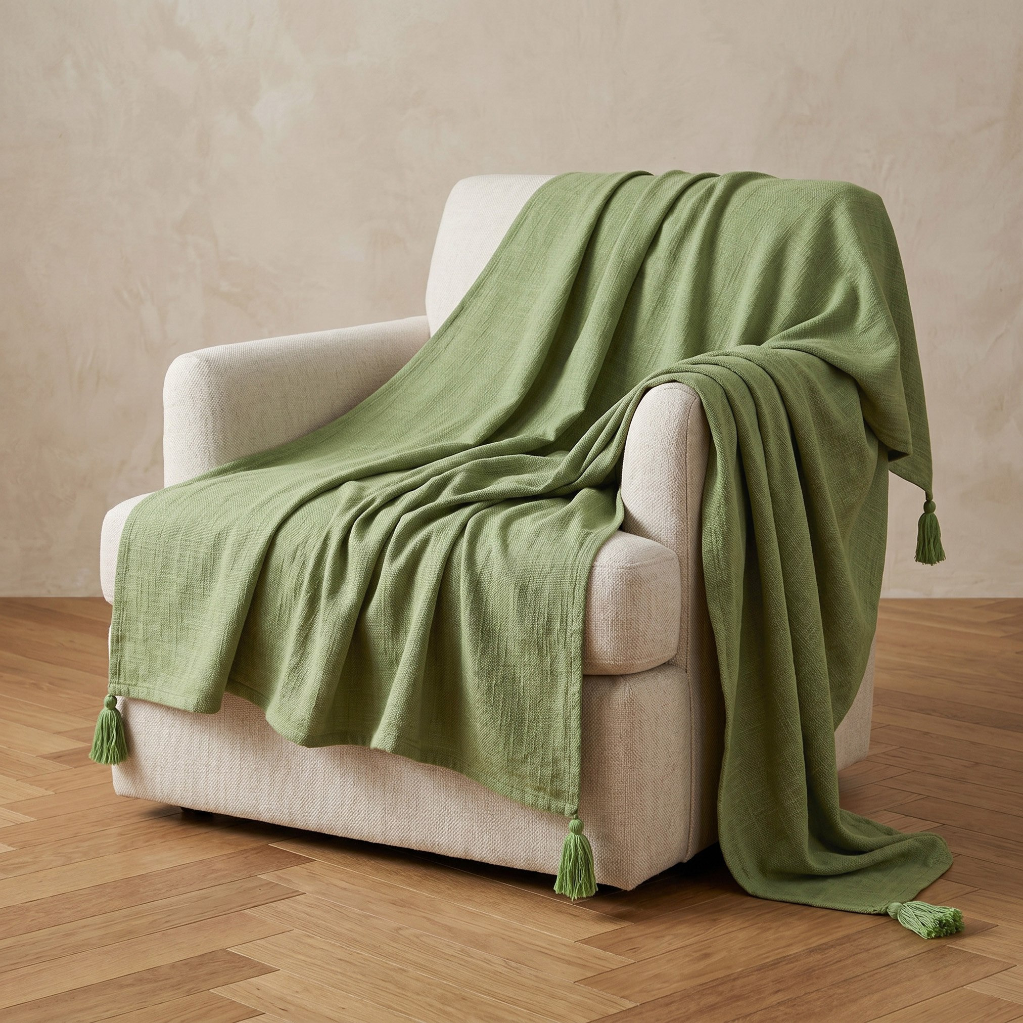 Serenity Cotton Throw - 130x170 cm-hbxhomeware-hbxbedroom-image-1