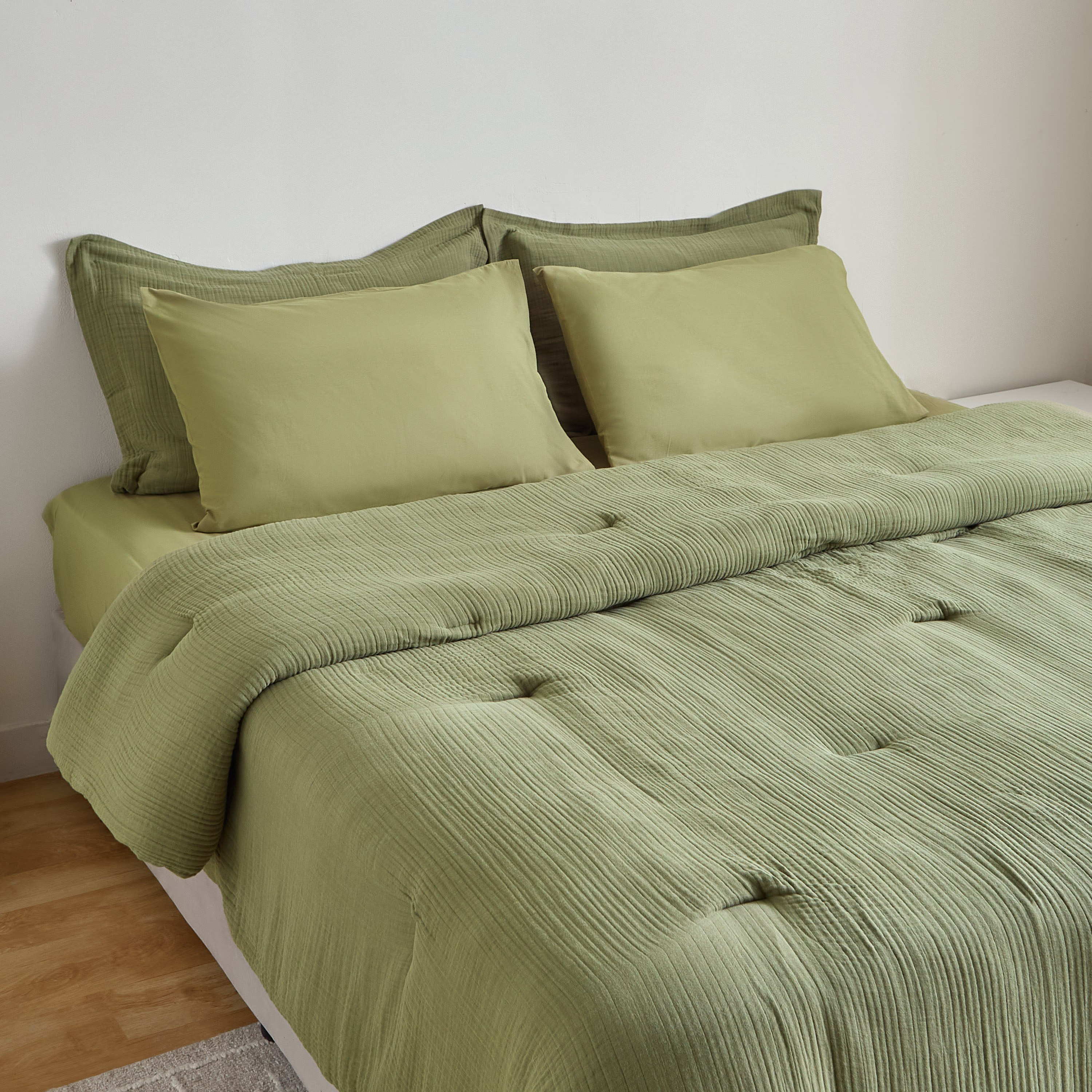 Weave Elegance 5-Piece Elysian Gauze King Comforter Set - 220x240 cm-hbxhomeware-hbxbedroom-image-1