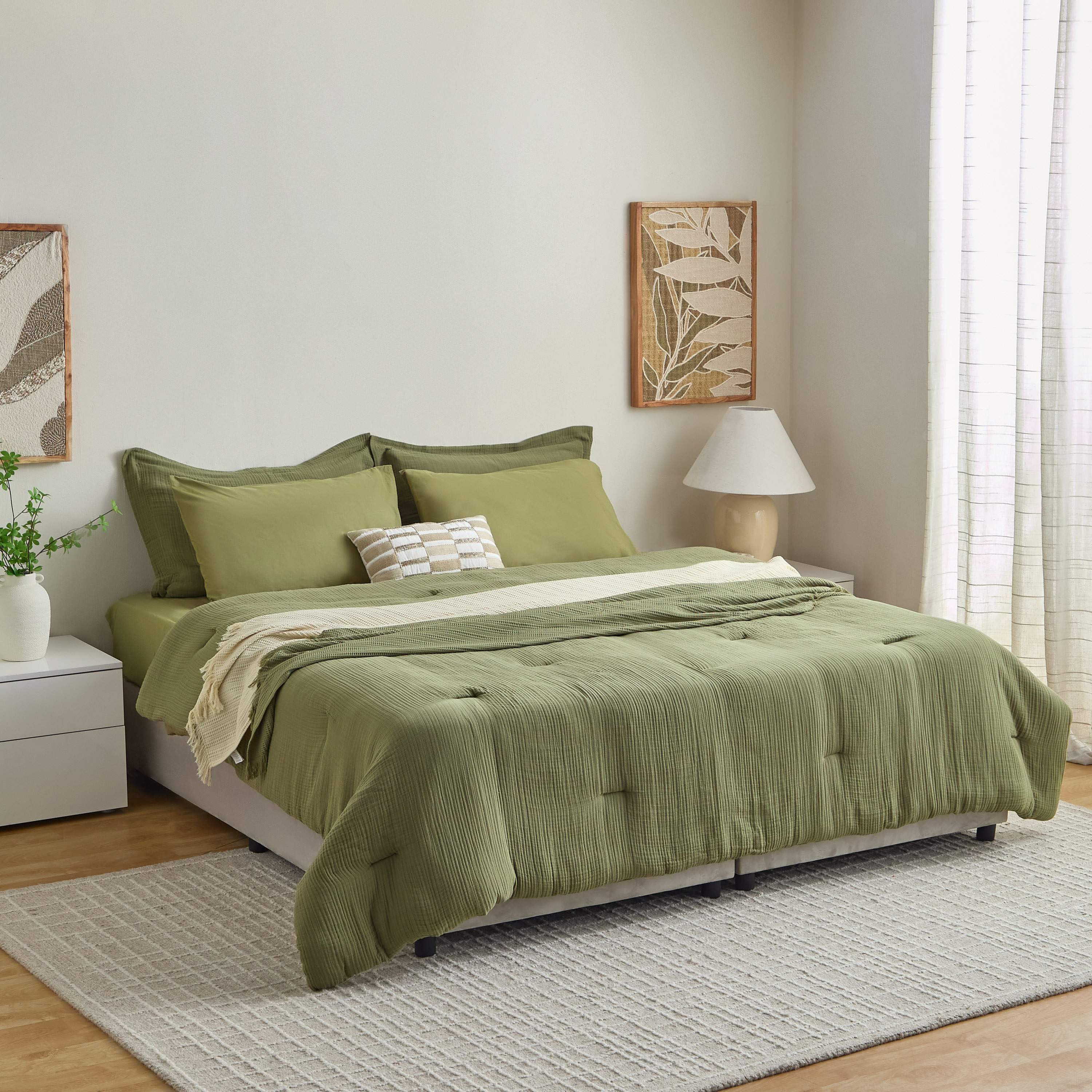 Weave Elegance 5-Piece Elysian Gauze King Comforter Set - 220x240 cm-hbxhomeware-hbxbedroom-image-7