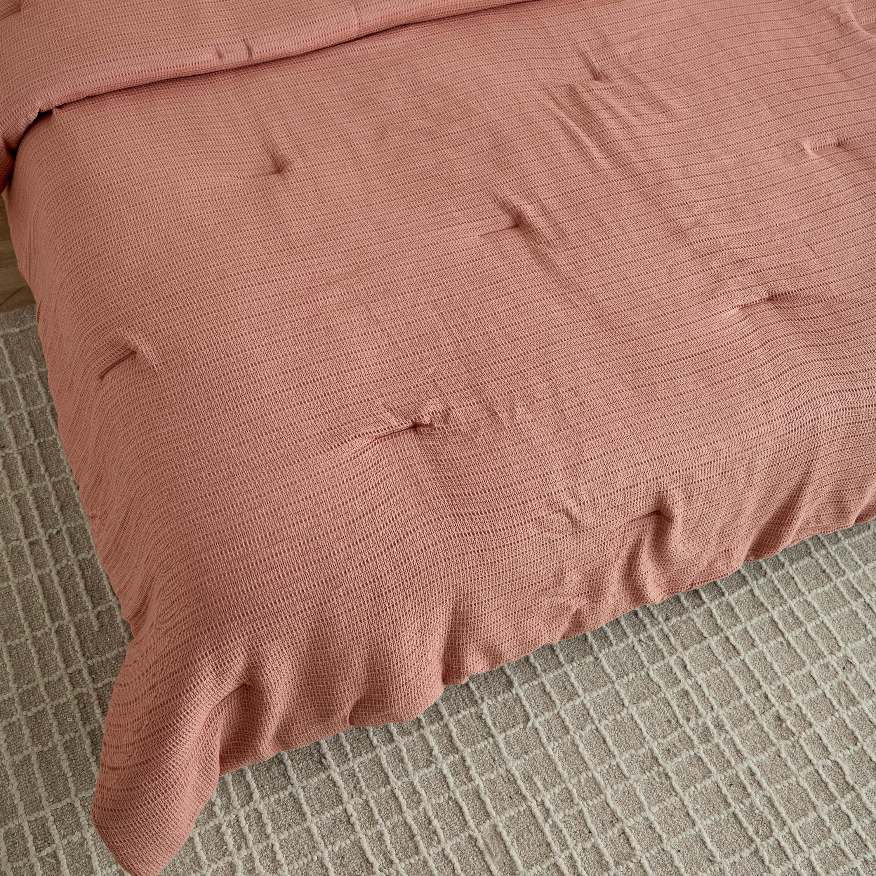 طقم لحاف بايب قطن فيسكوز وافل سوبر كينج 6 قطع ميللو من ويف إليجانس - 240x260 سم-hbxhomeware-hbxbedroom-image-4
