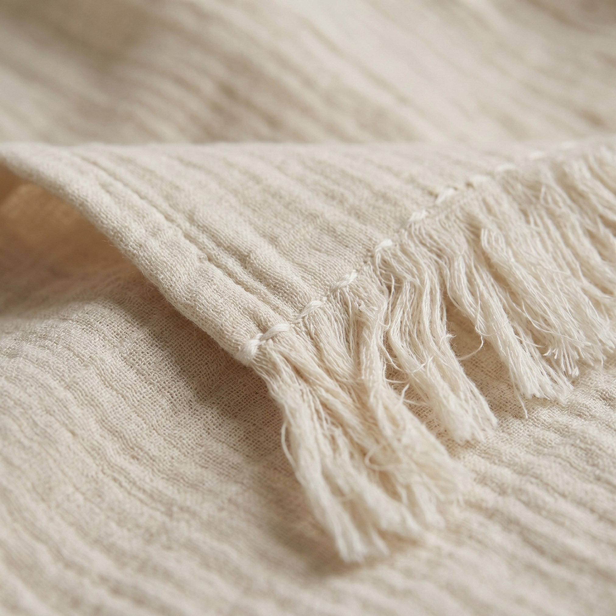Weave Elegance Elysian Gauze Throw - 130x170 cm-hbxdecorandfurnishings-bedding-throws-image-2