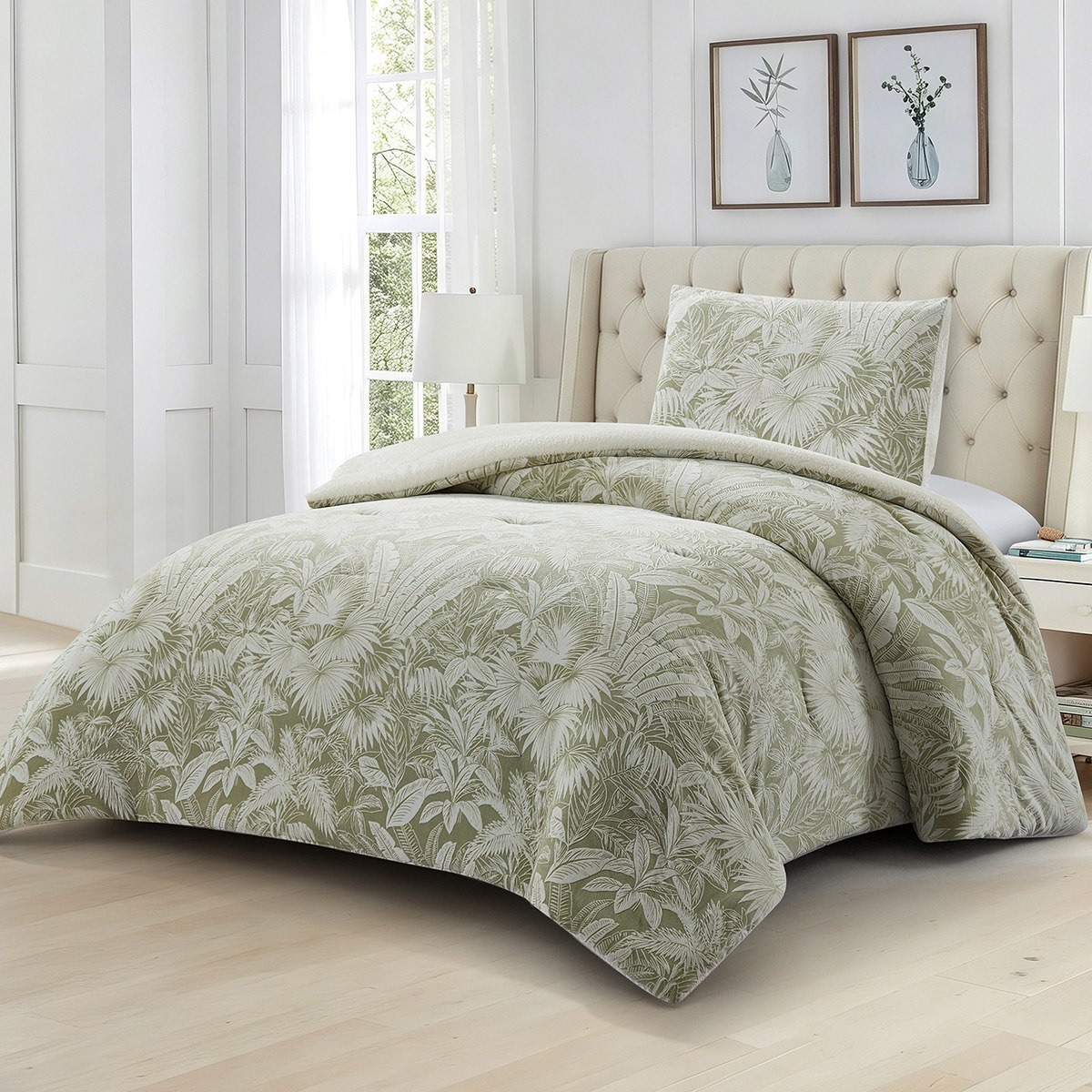 Bern Oasis 2-Piece Twin Flannel Comforter Set - 150x220 cm-hbxhomeware-hbxkidsandyouth-image-1
