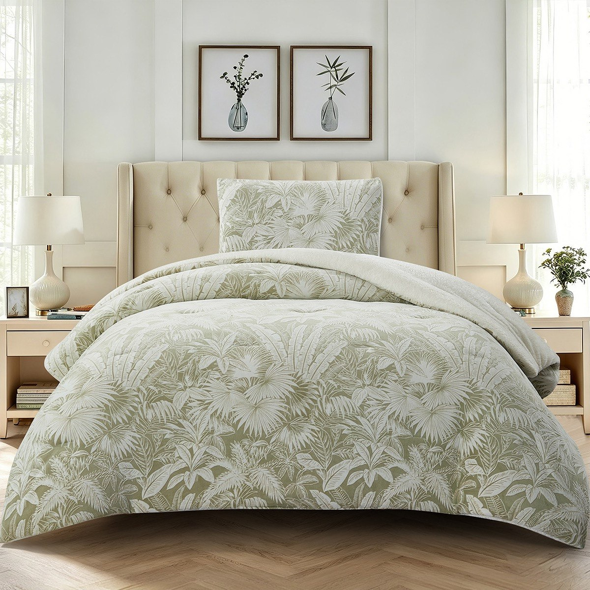 Bern Oasis 2-Piece Twin Flannel Comforter Set - 150x220 cm-hbxhomeware-hbxkidsandyouth-image-2
