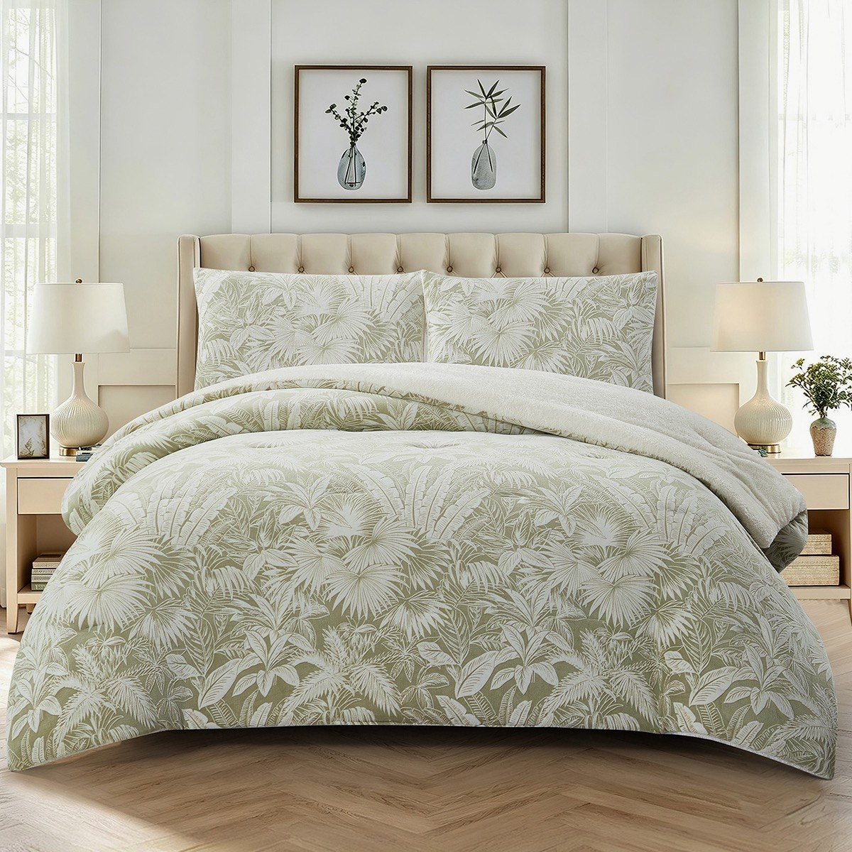 Bern Oasis 3-Piece King Flannel Comforter Set - 220x240 cm-hbxhomeware-hbxbedroom-image-2
