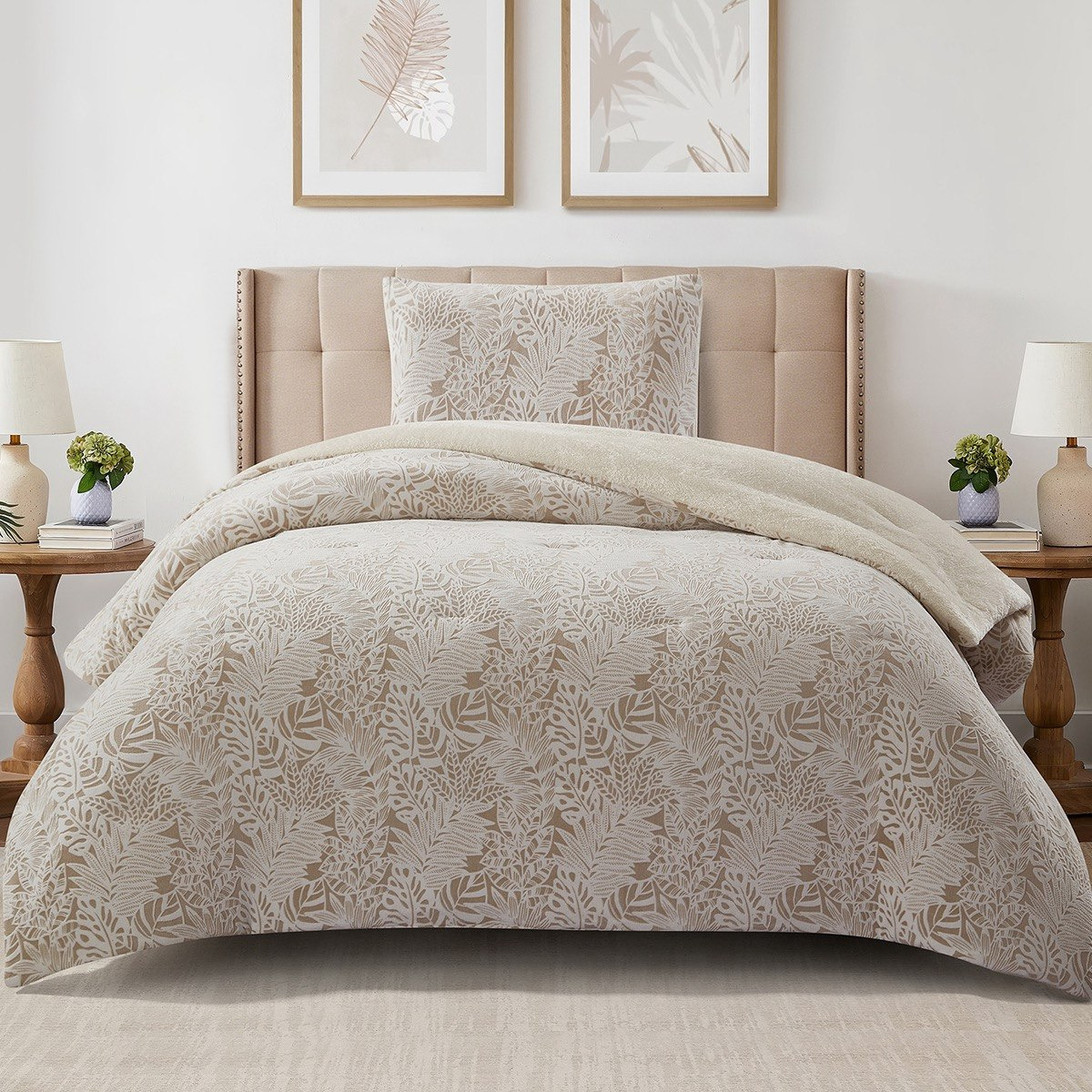 Bern Fern 2-Piece Twin Flannel Comforter Set - 150x220 cm-hbxhomeware-hbxkidsandyouth-image-2