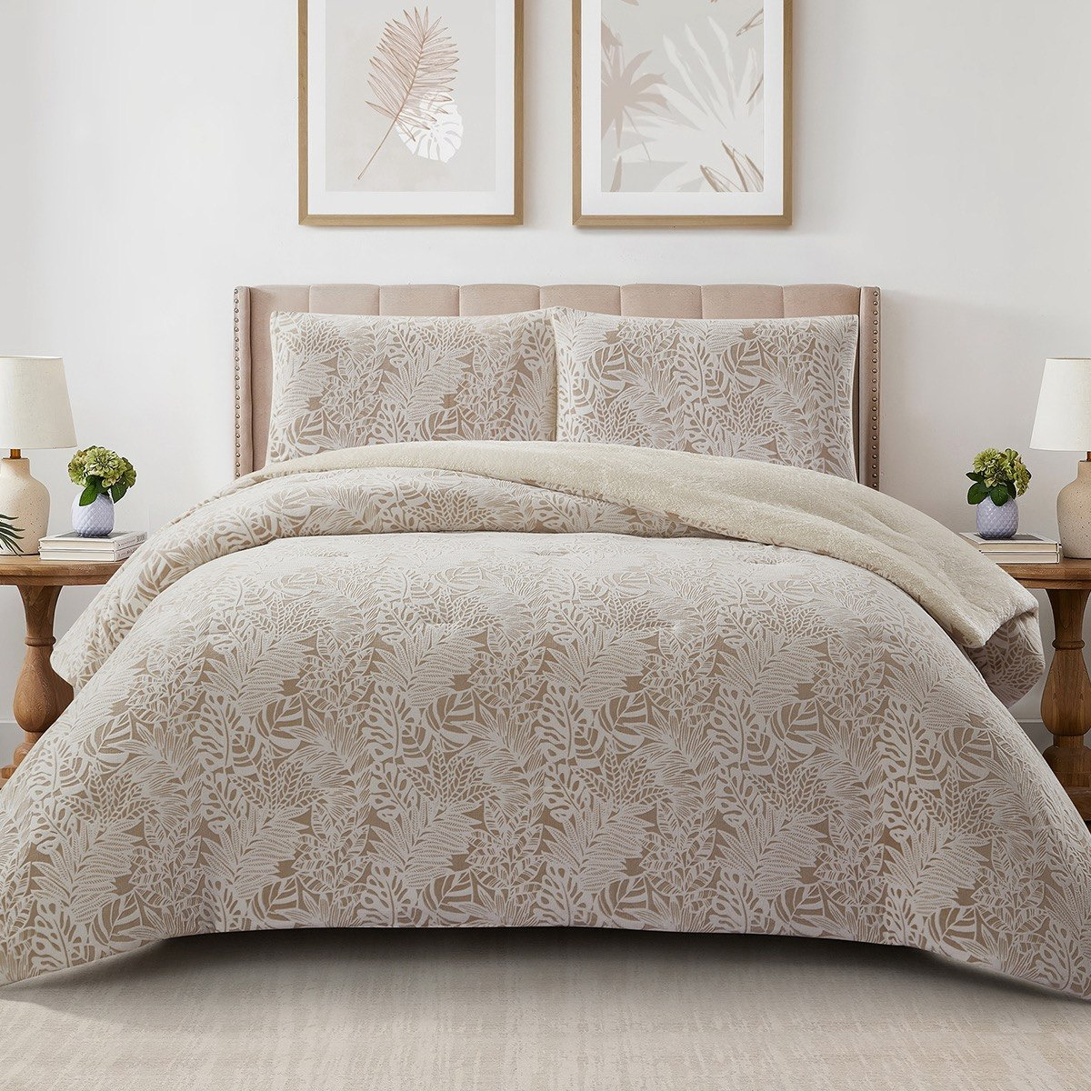 Bern Fern 3-Piece King Flannel Comforter Set - 220x240 cm-hbxhomeware-hbxbedroom-image-2