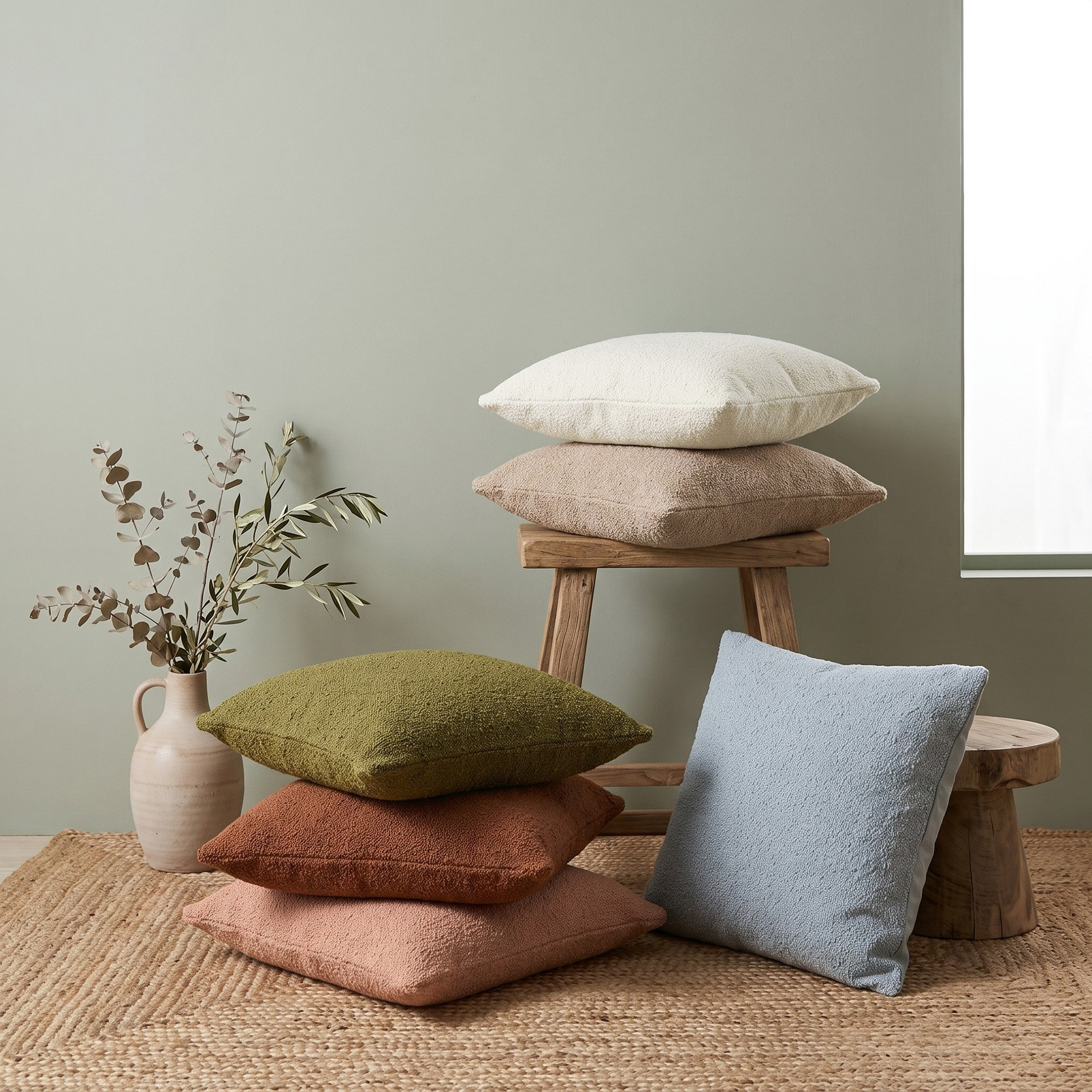 GentelTwist Boucle Cushion Cover - 50x50 cm-hbxhomeware-hbxbedroom-image-4