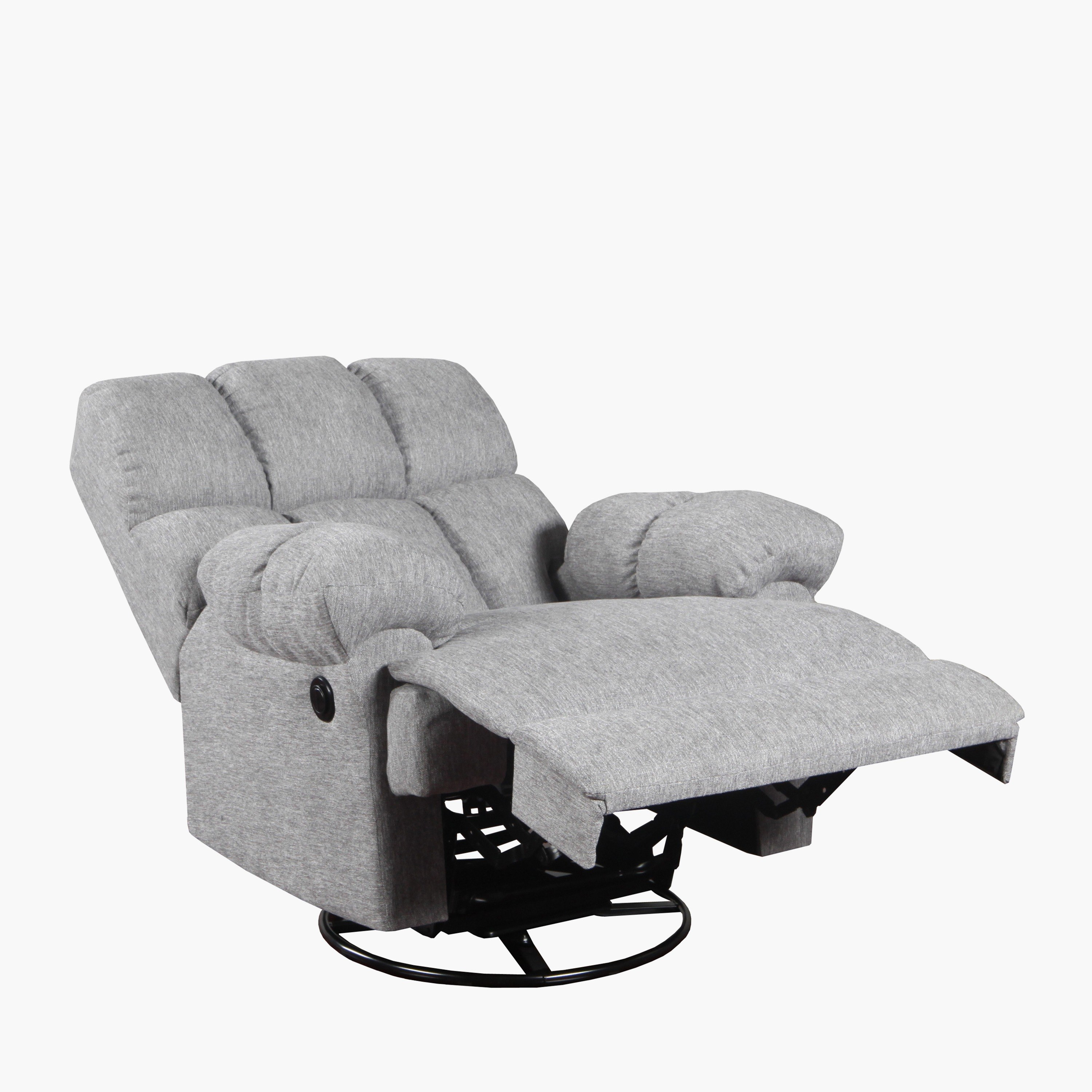 Billow Electric Swivel and Glider Fabric Arm Recliner-hbxfurniture-sofasandarmchairs-reclinersofas-image-3