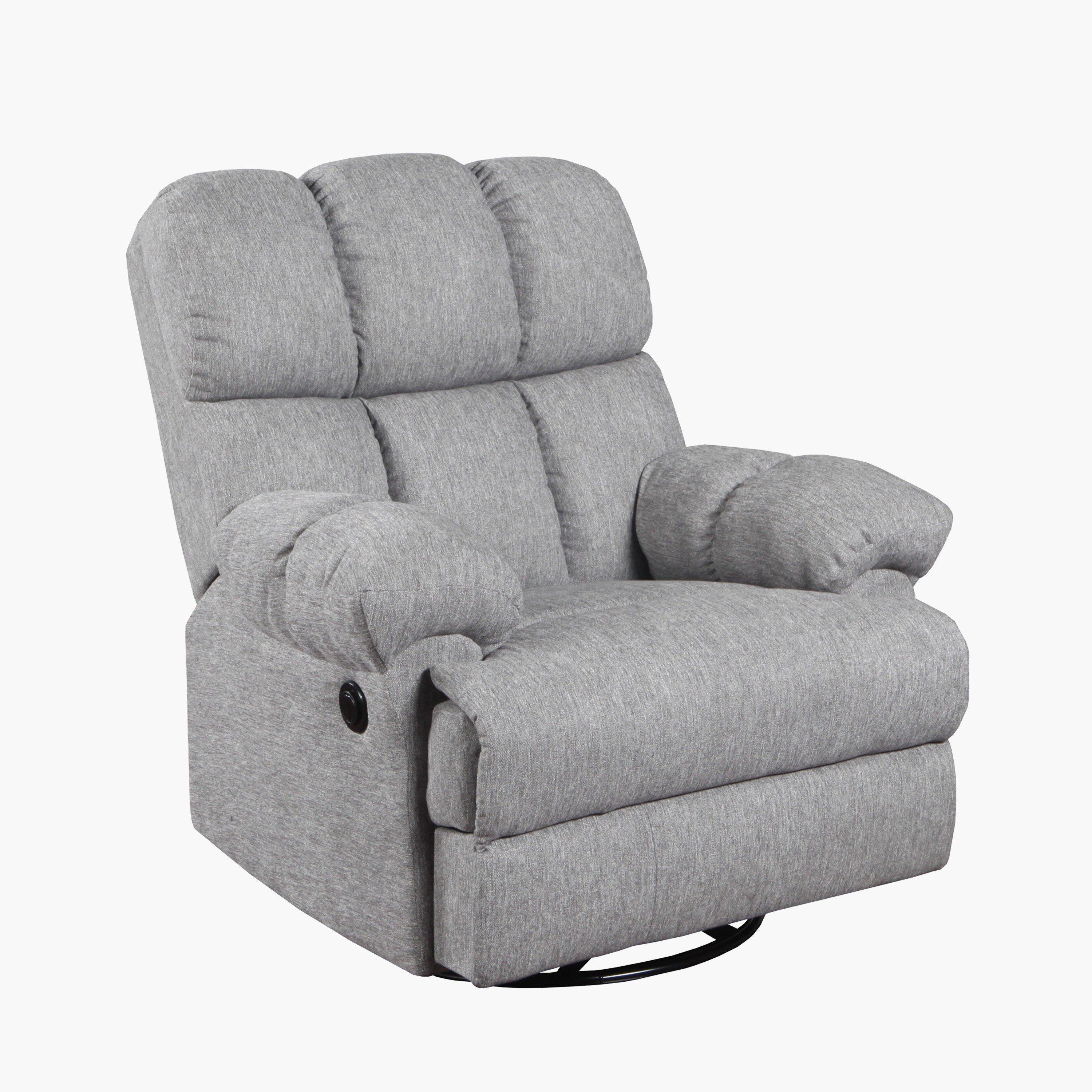 Billow Electric Swivel and Glider Fabric Arm Recliner-hbxfurniture-sofasandarmchairs-reclinersofas-image-4