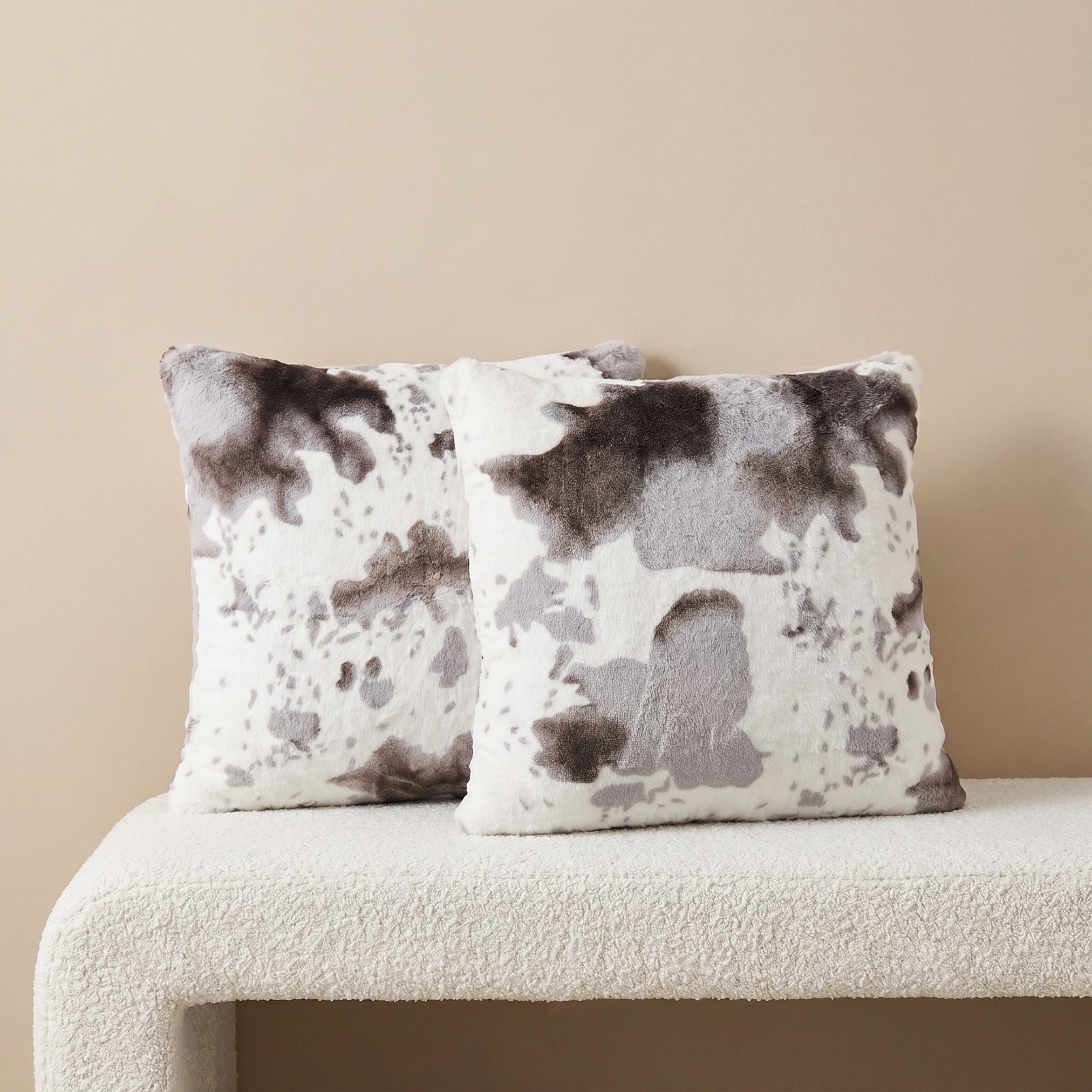 Cozy Duo 2-Piece Animal Cowhide Print Filled Cushion Set - 50x50 cm-hbxhomeware-hbxbedroom-image-1