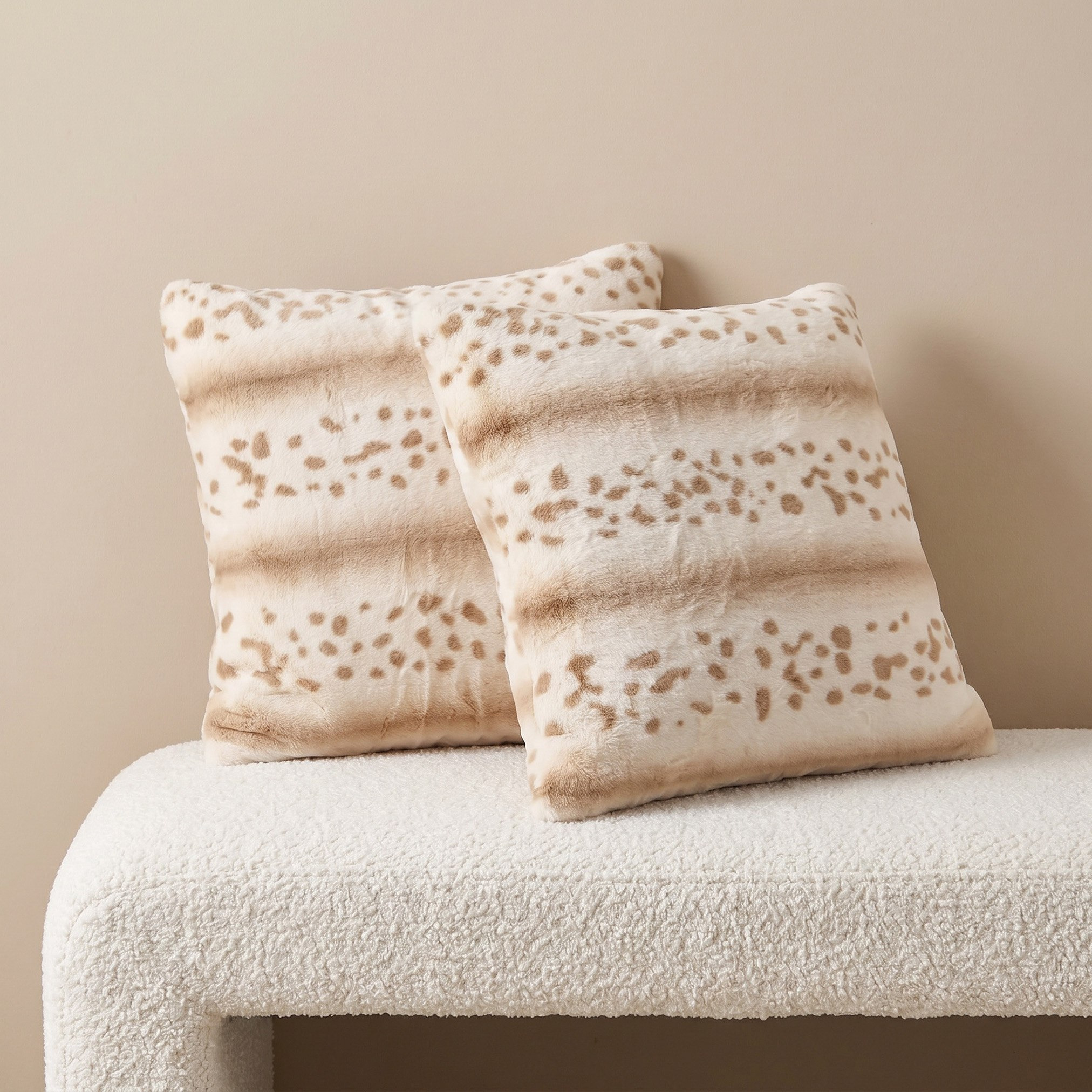 Cozy Duo 2-Piece Animal Leo Print Filled Cushion Set - 50x50 cm-hbxhomeware-hbxbedroom-image-1