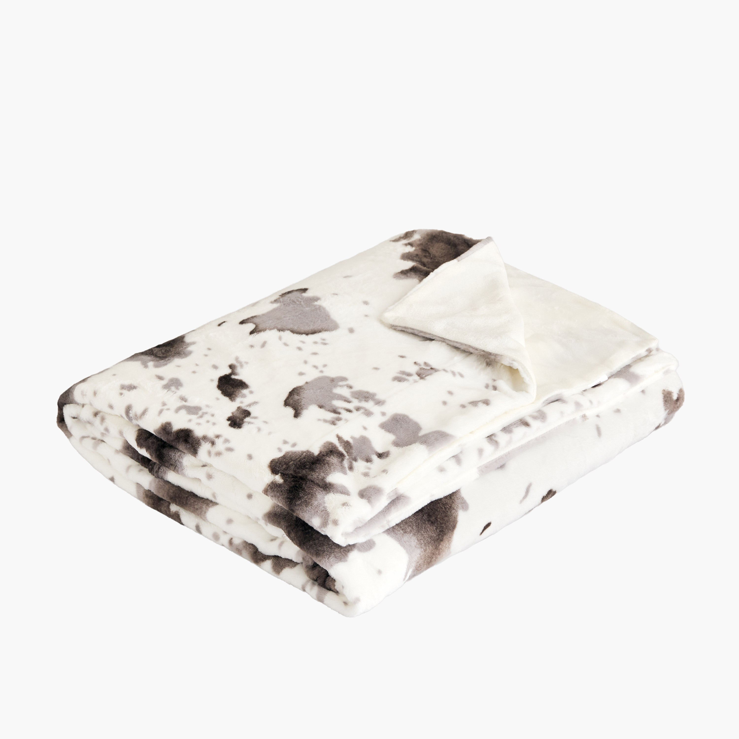 Cozy Plush Animal Cowhide Print Twin Blanket - 150x220 cm-hbxhomeware-hbxbedroom-image-8