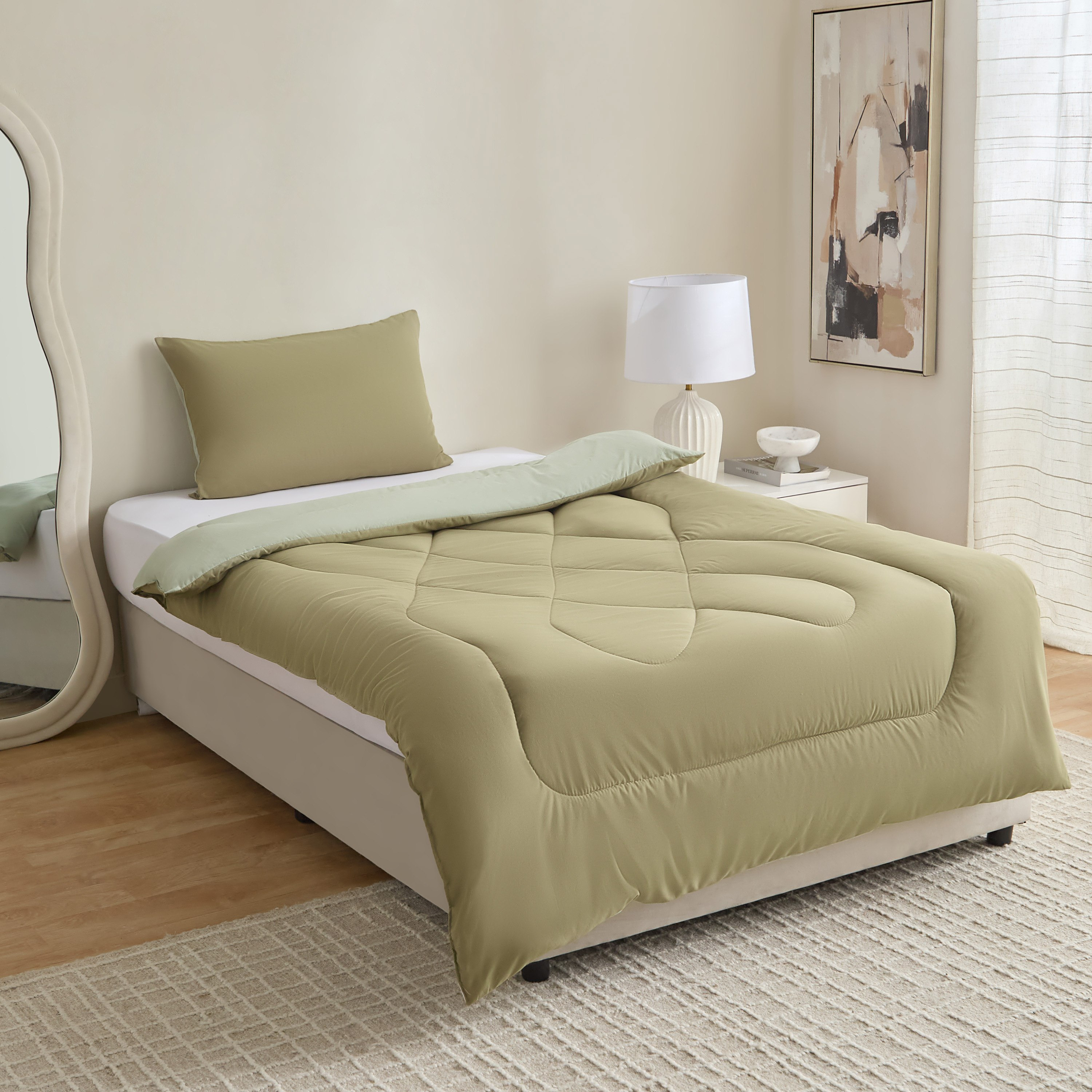 Derby Reversible Microfibre 2-Piece Twin Comforter Set - 160x220 cm-hbxhomeware-hbxkidsandyouth-image-6
