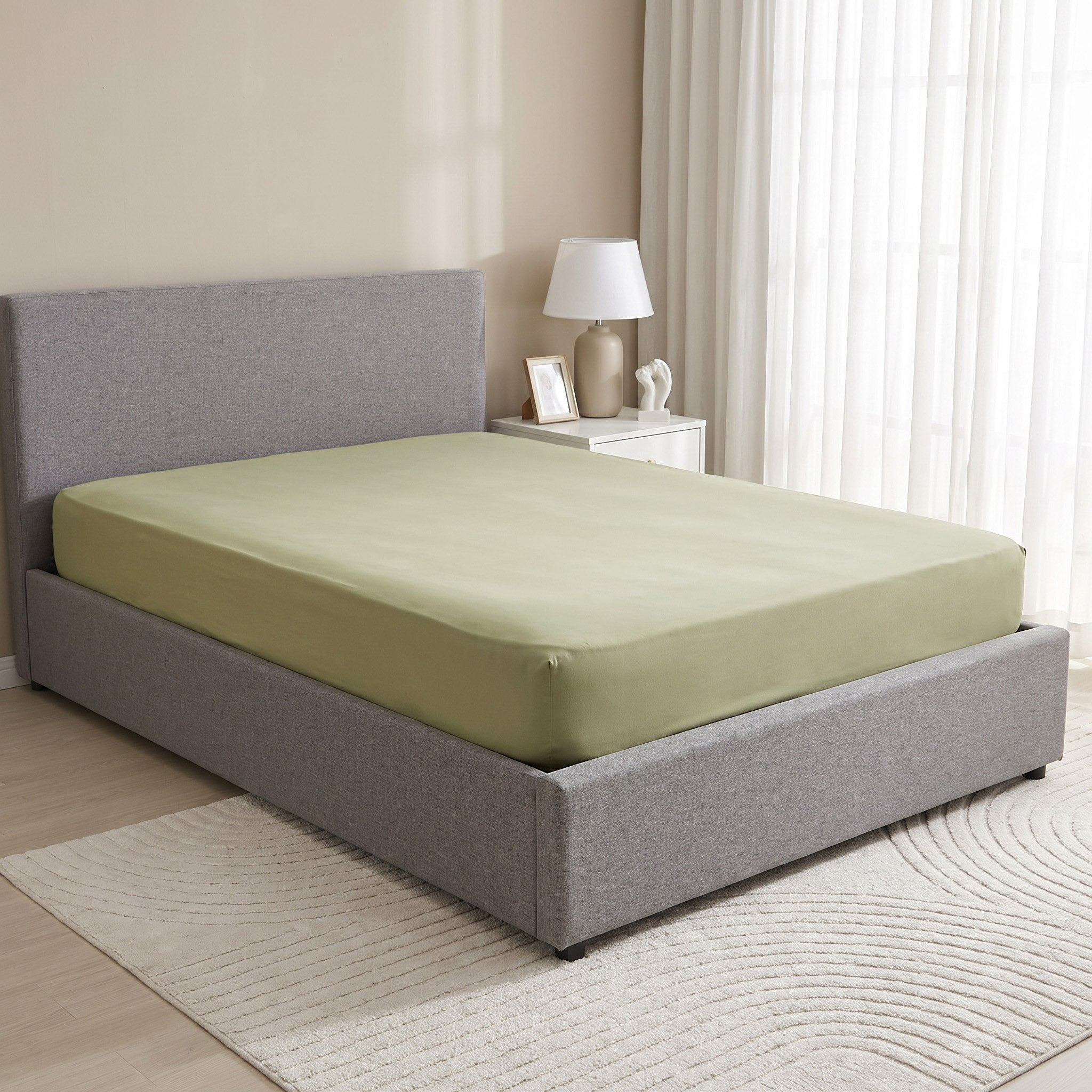 Derby Solid Microfiber Single Fitted Sheet - 90x190+20 cm-hbxhomeware-hbxkidsandyouth-image-2