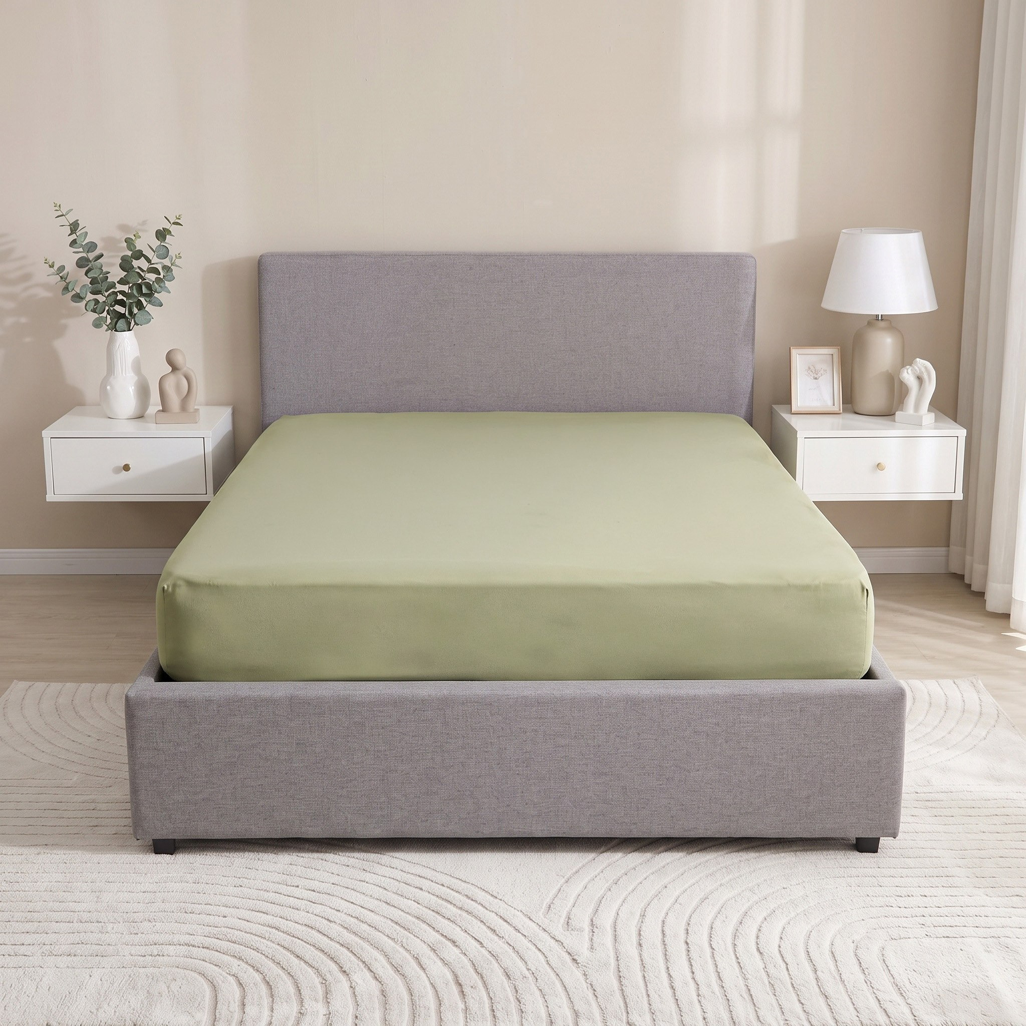 Derby Solid Microfiber Single Fitted Sheet - 90x190+20 cm-hbxhomeware-hbxkidsandyouth-image-3