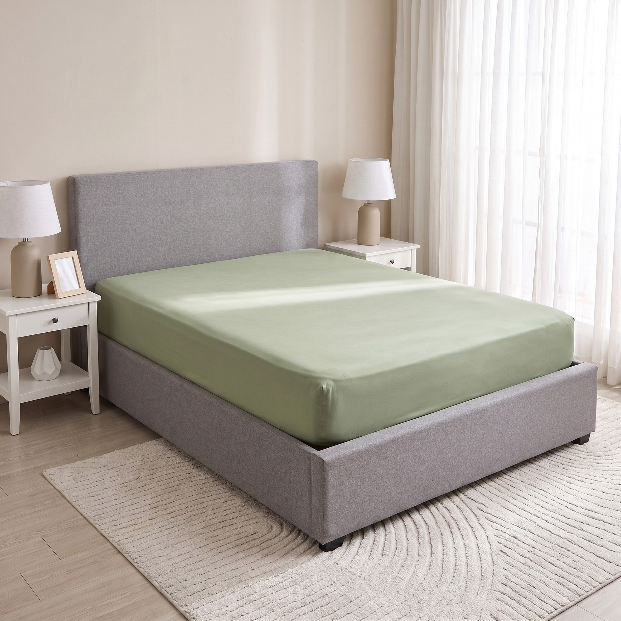 Derby Solid Microfiber Single Fitted Sheet - 90x190+20 cm-hbxhomeware-hbxkidsandyouth-image-2