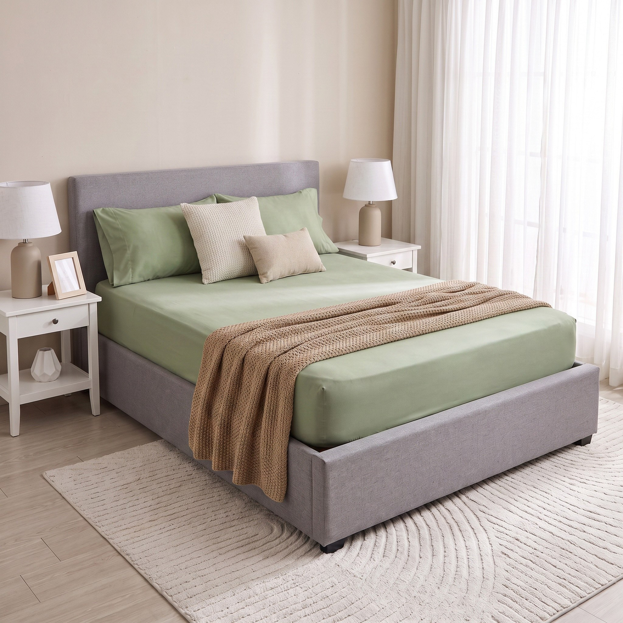 Derby Solid Microfiber Single Fitted Sheet - 90x190+20 cm-hbxhomeware-hbxkidsandyouth-image-6