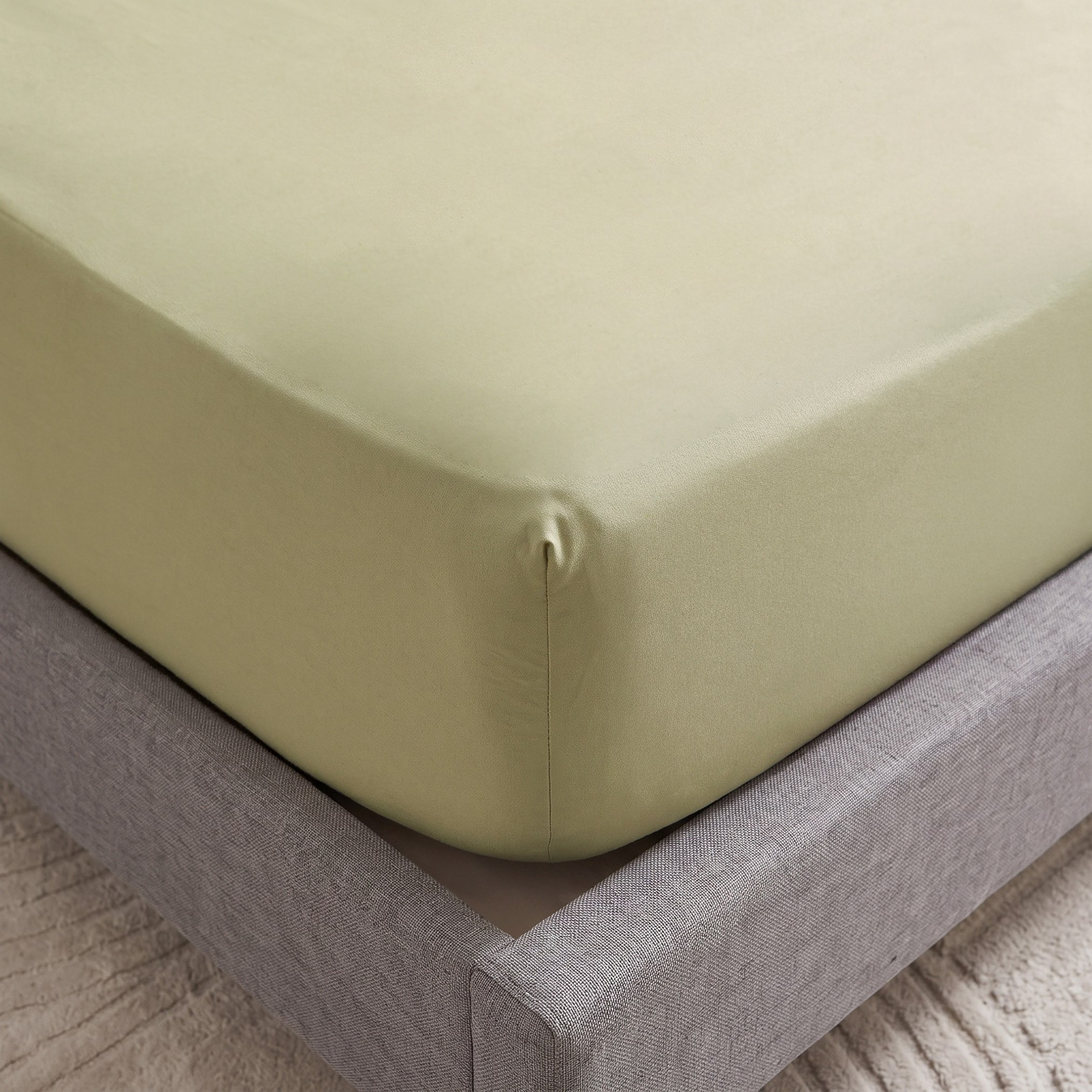Derby Solid Microfiber Twin Fitted Sheet - 120x200+25 cm-hbxhomeware-hbxkidsandyouth-image-1