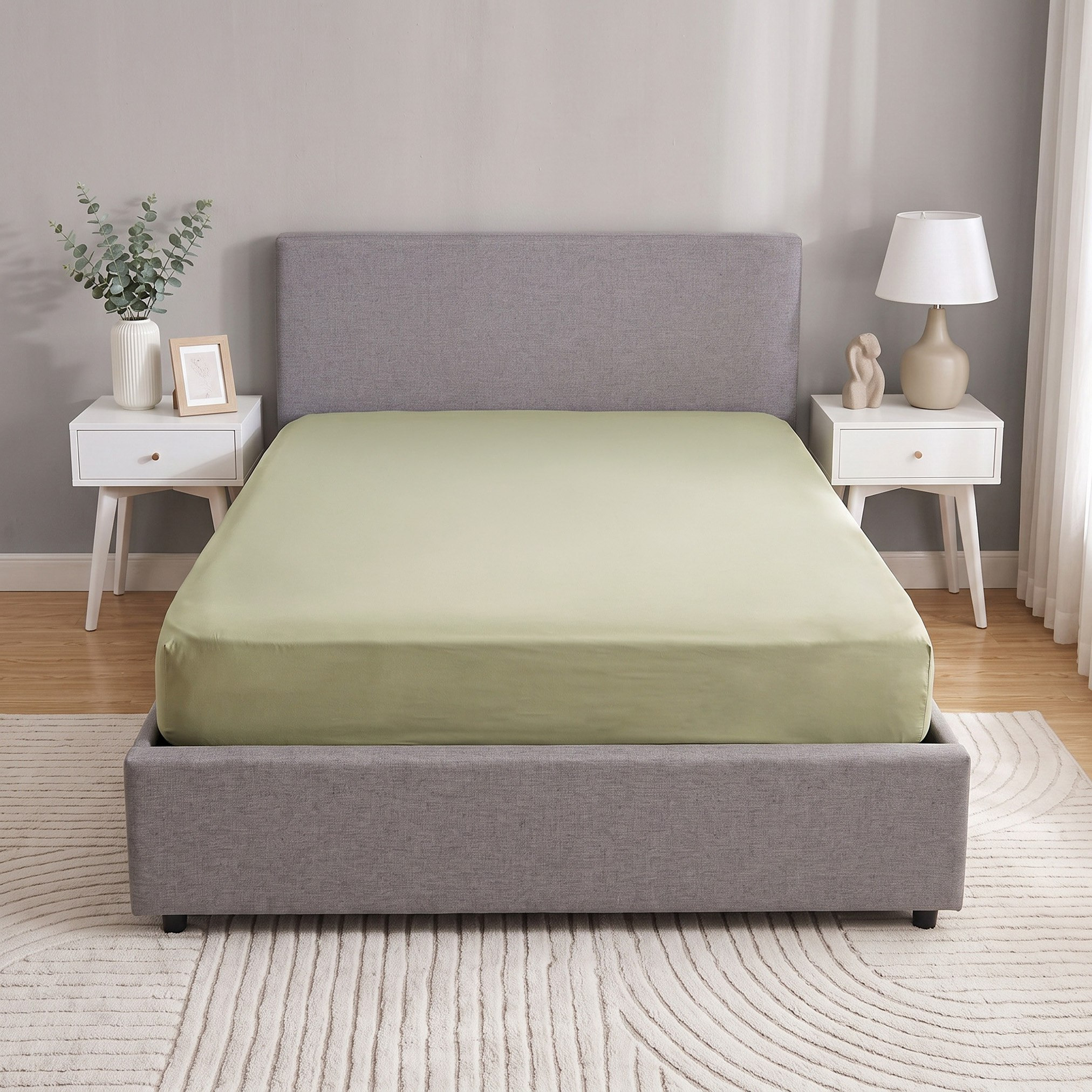 Derby Solid Microfiber Twin Fitted Sheet - 120x200+25 cm-hbxhomeware-hbxkidsandyouth-image-3