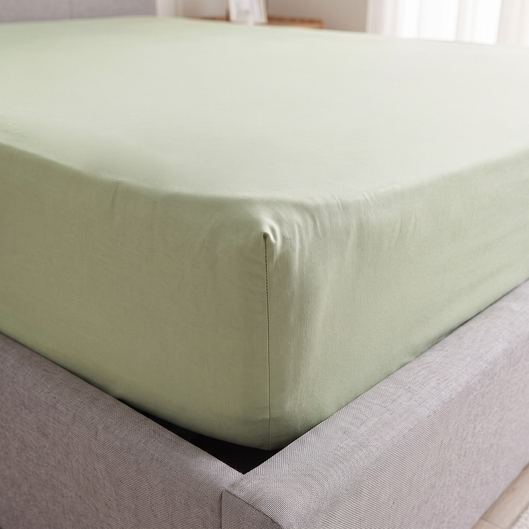 Derby Solid Microfiber Twin Fitted Sheet - 120x200+25 cm-hbxhomeware-hbxkidsandyouth-image-4