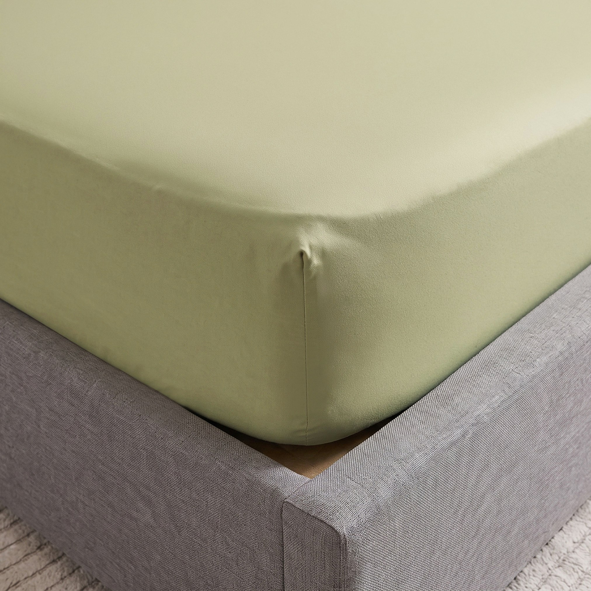 Derby Solid Microfiber Queen Fitted Sheet - 150x200+25 cm-hbxhomeware-hbxbedroom-image-4