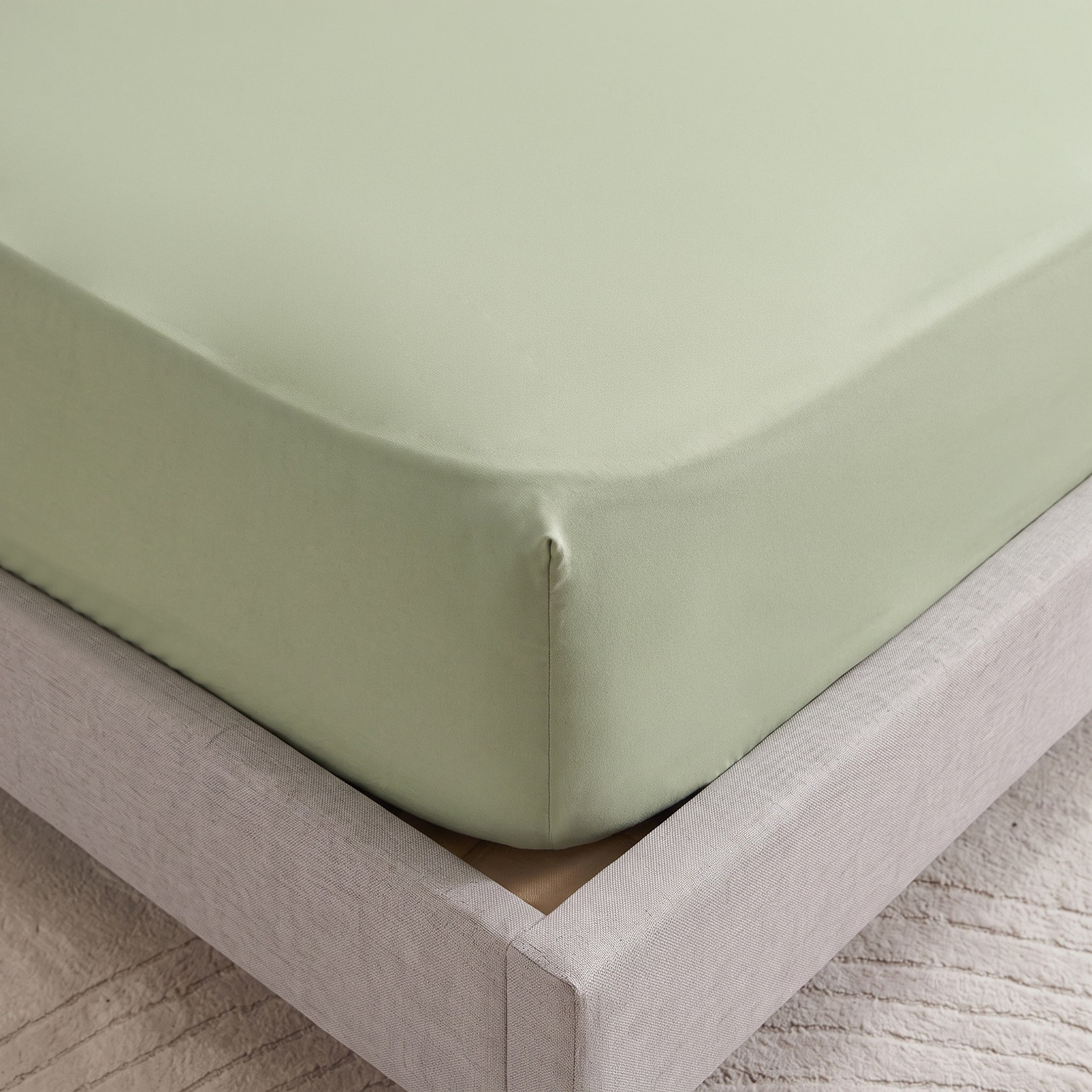 Derby Solid Microfiber Queen Fitted Sheet - 150x200+25 cm-hbxhomeware-hbxbedroom-image-3